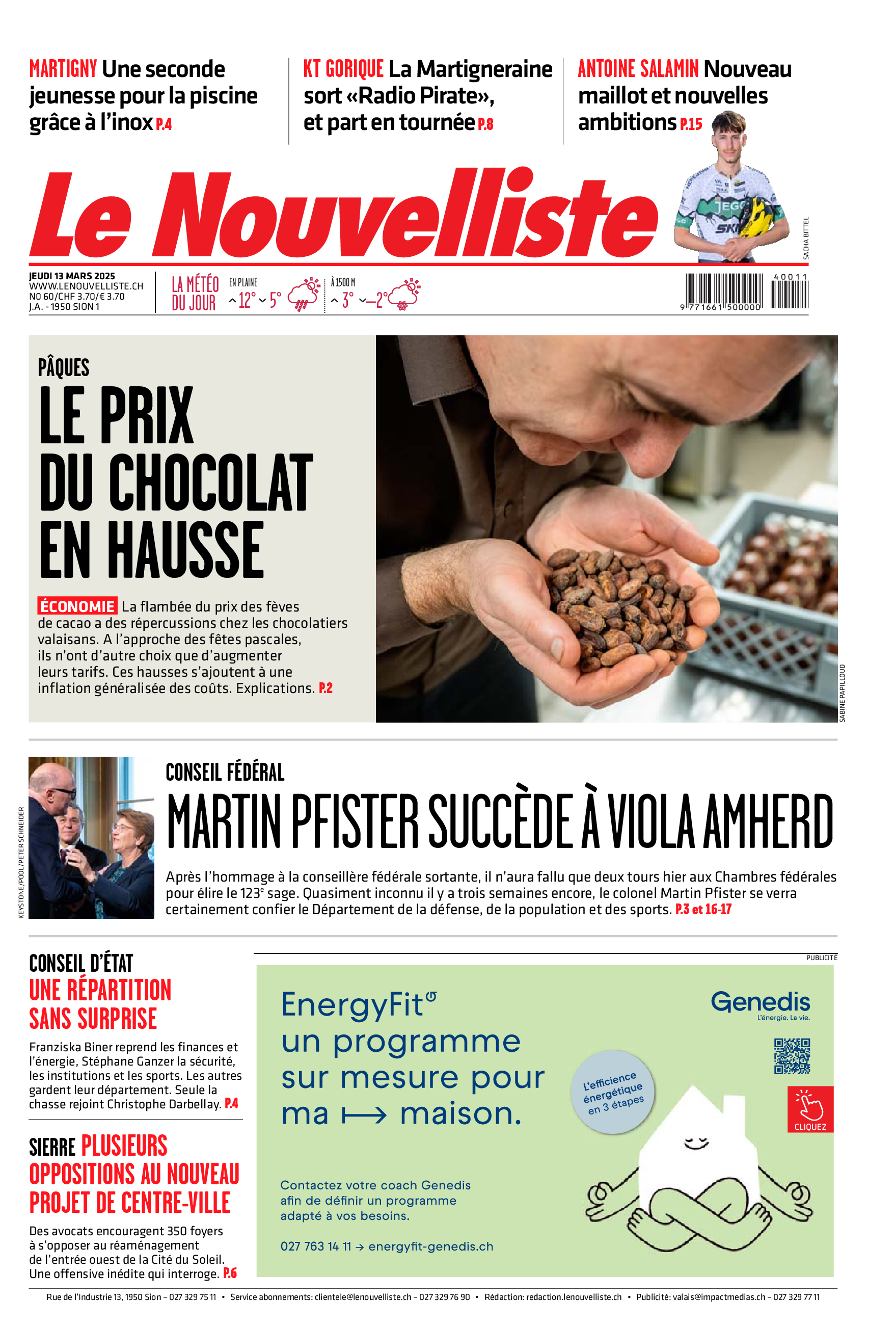 Jeudi 13 mars 2025 Jeudi 13 mars 2025