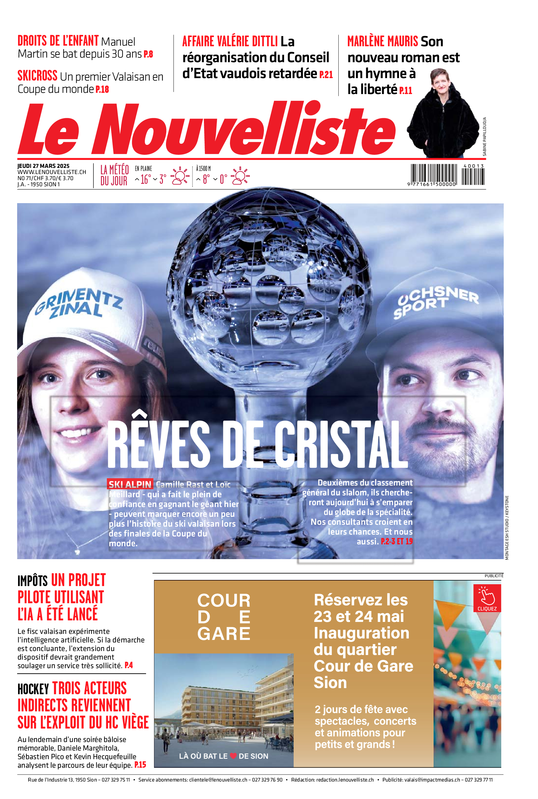 Jeudi 27 mars 2025 Jeudi 27 mars 2025