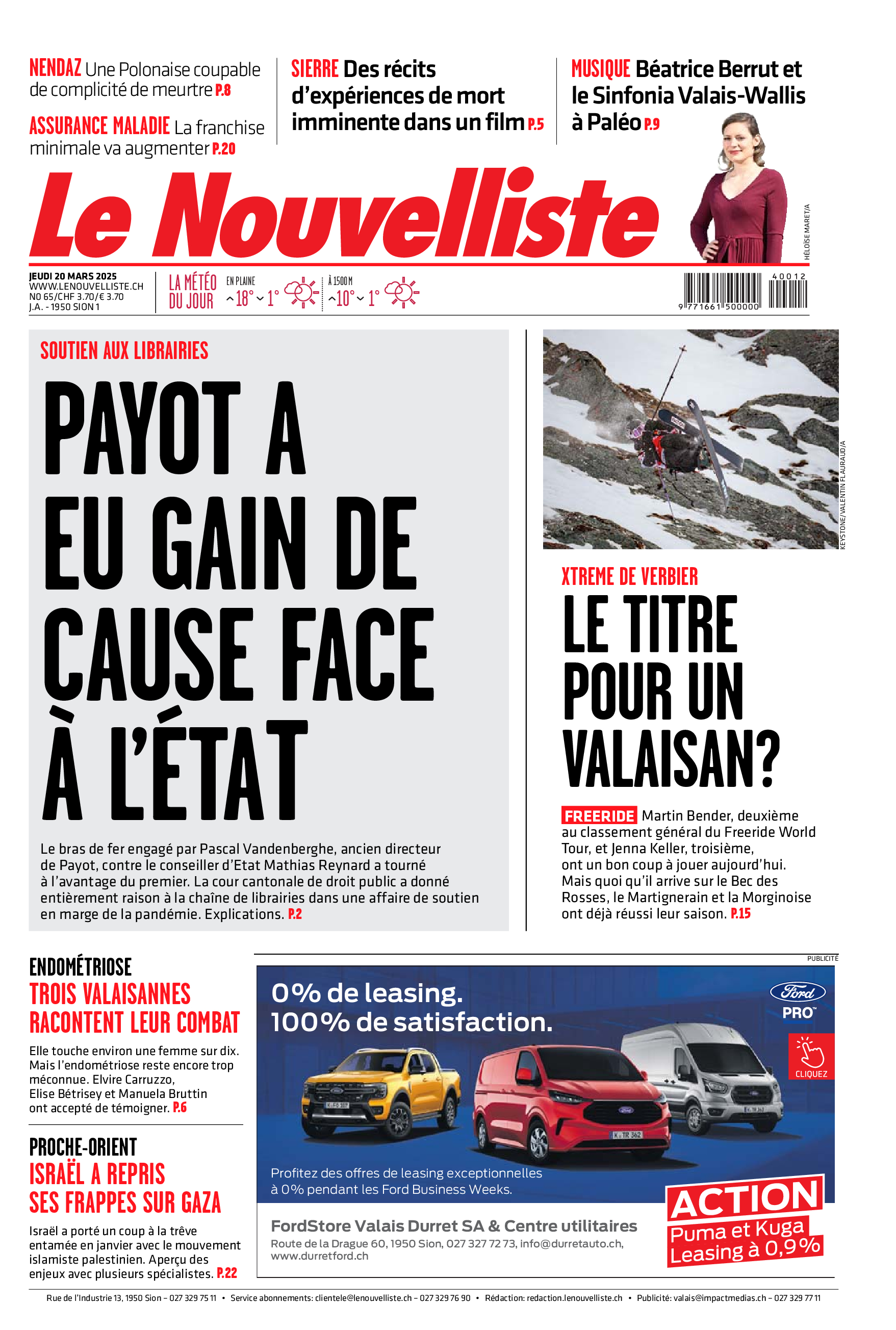 Jeudi 20 mars 2025 Jeudi 20 mars 2025
