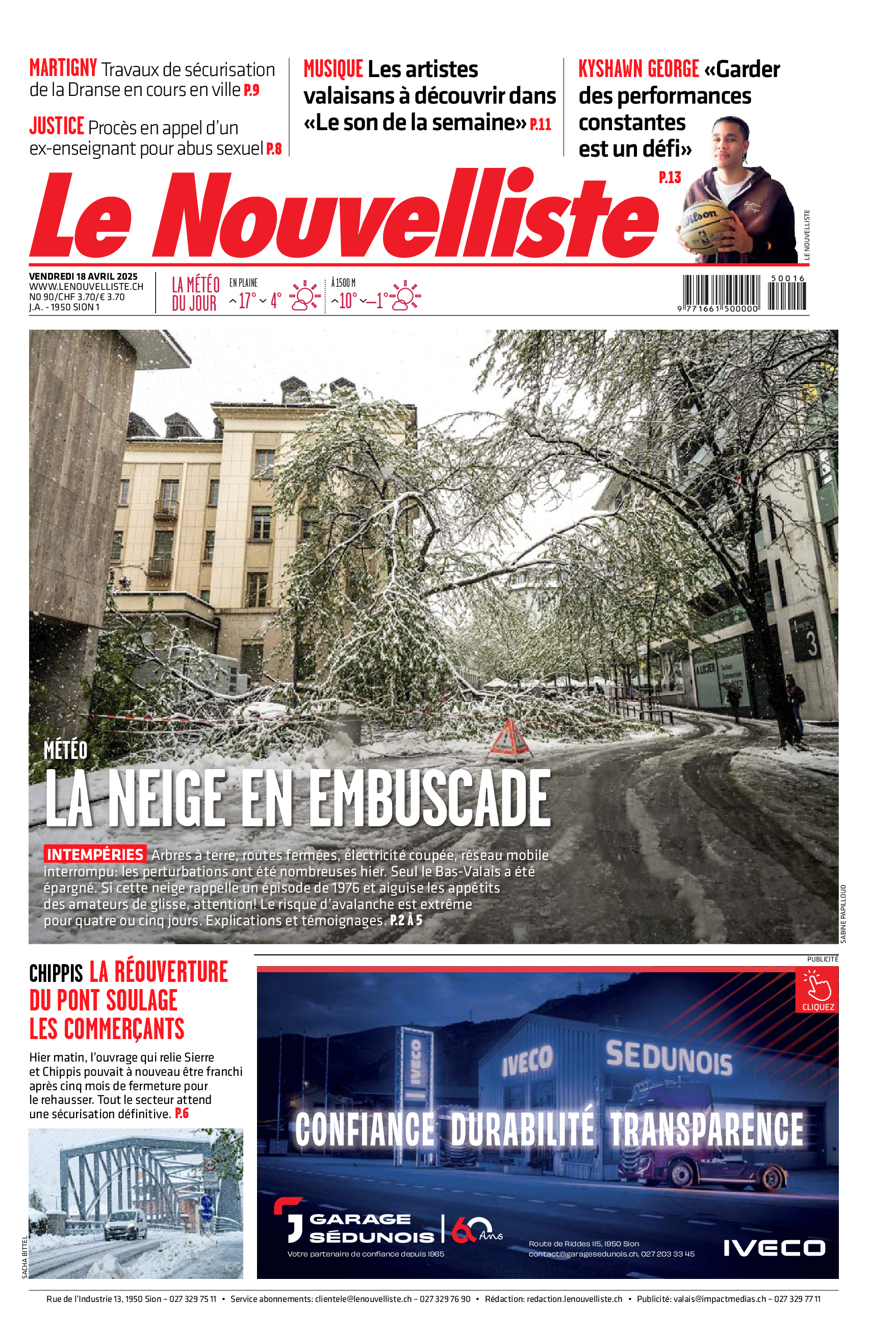 Vendredi 18 avril 2025 Vendredi 18 avril 2025