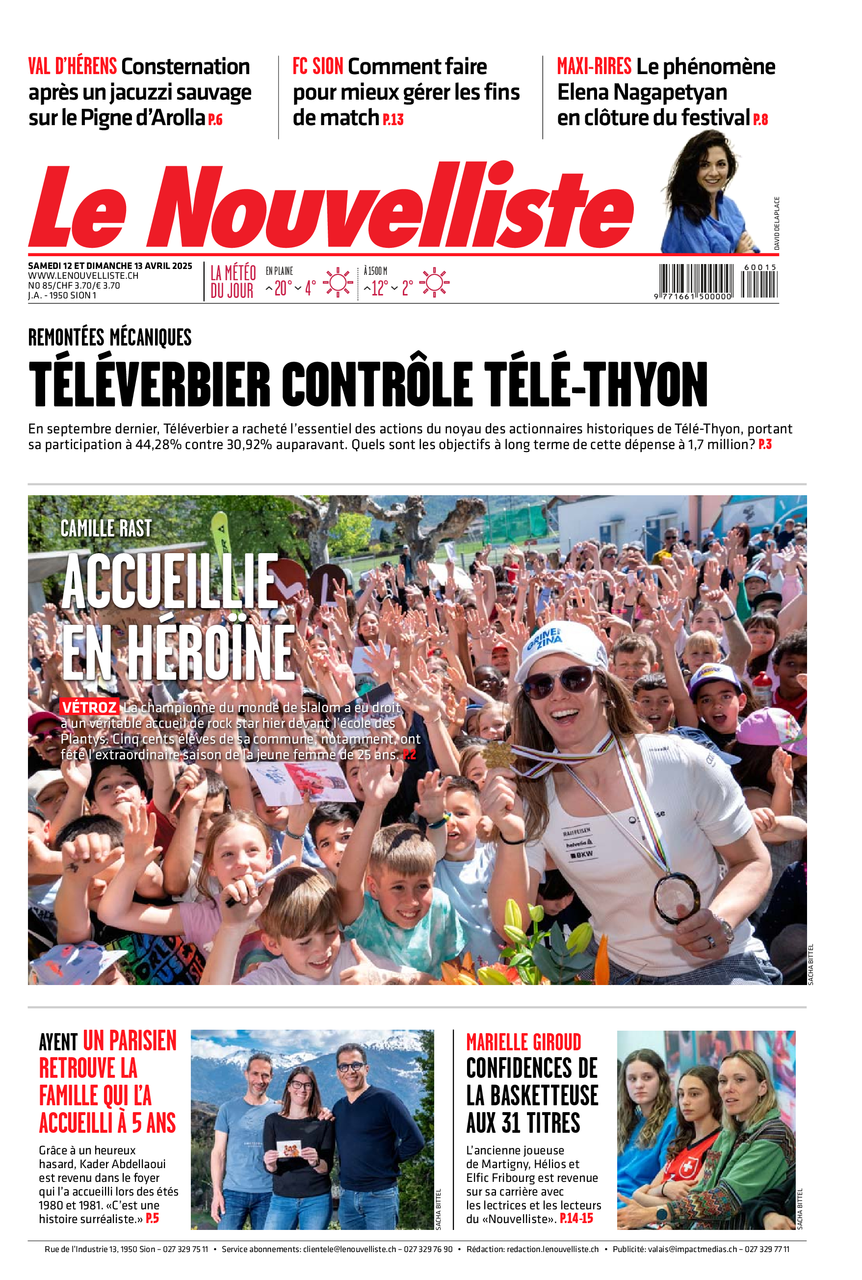 Samedi 12 avril 2025 Samedi 12 avril 2025