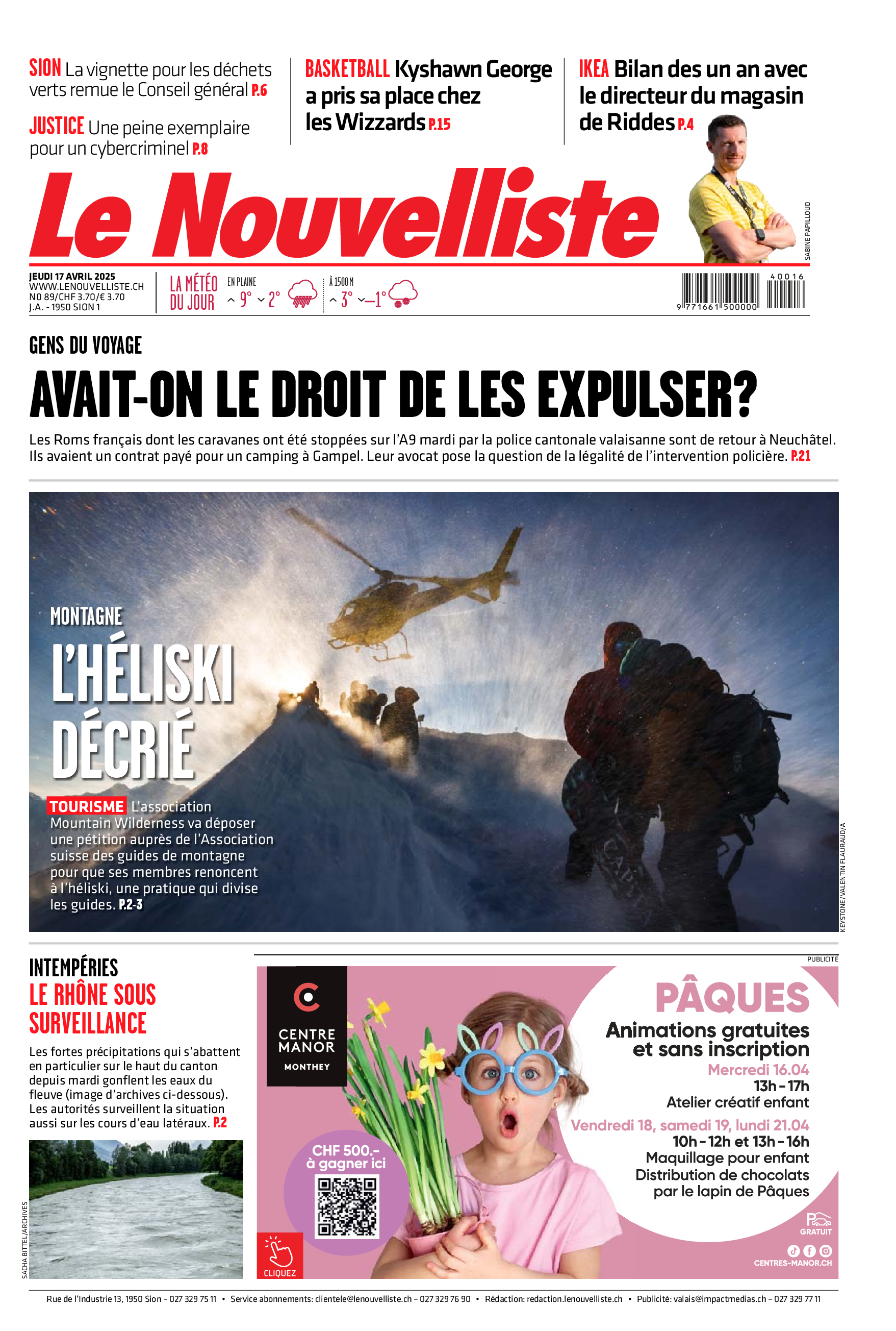 Jeudi 17 avril 2025 Jeudi 17 avril 2025