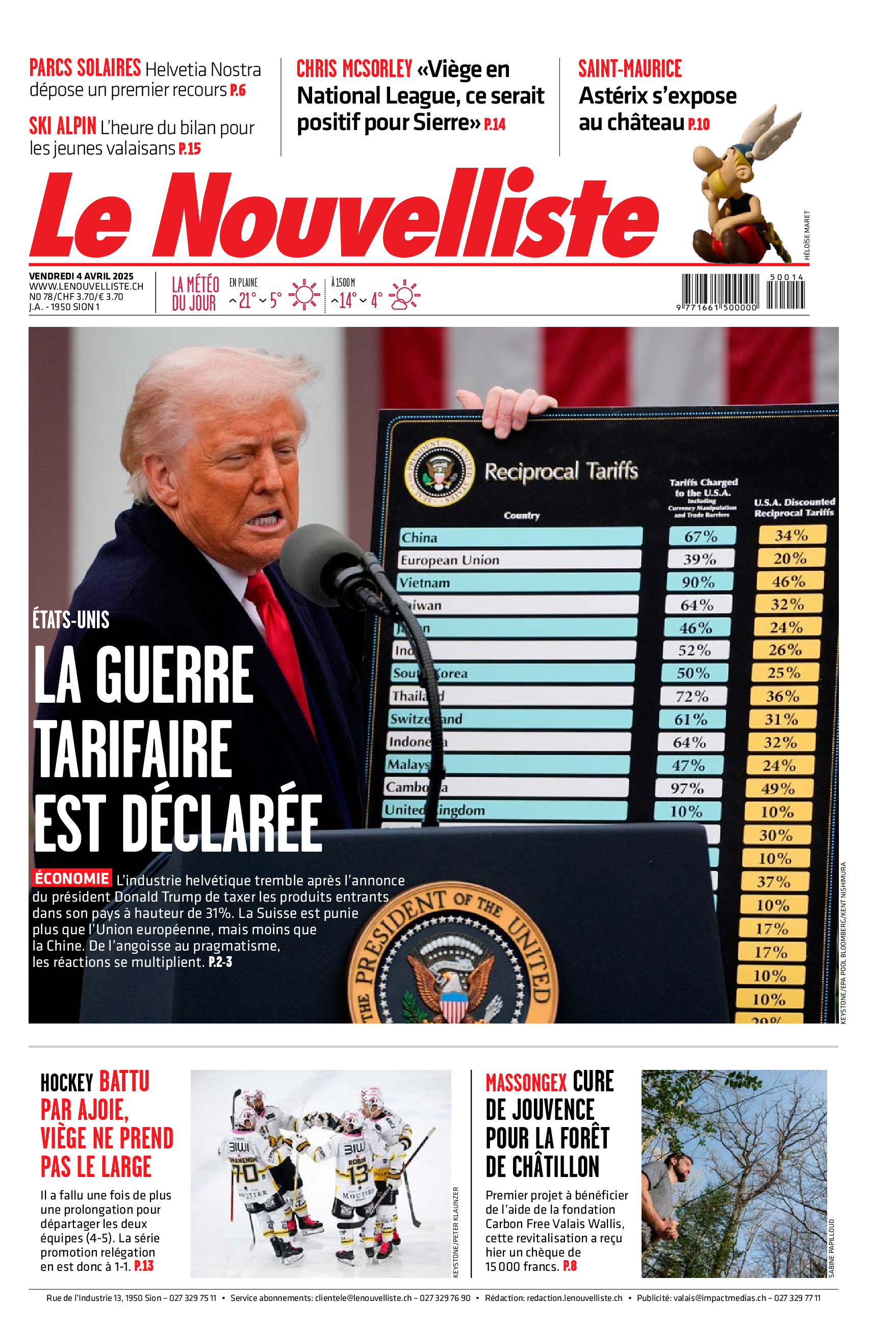 Vendredi 4 avril 2025 Vendredi 4 avril 2025