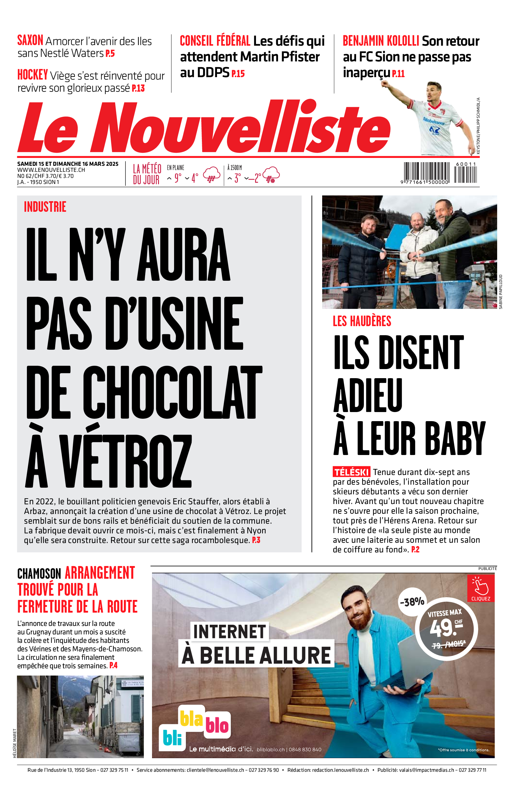 Samedi 15 mars 2025 Samedi 15 mars 2025