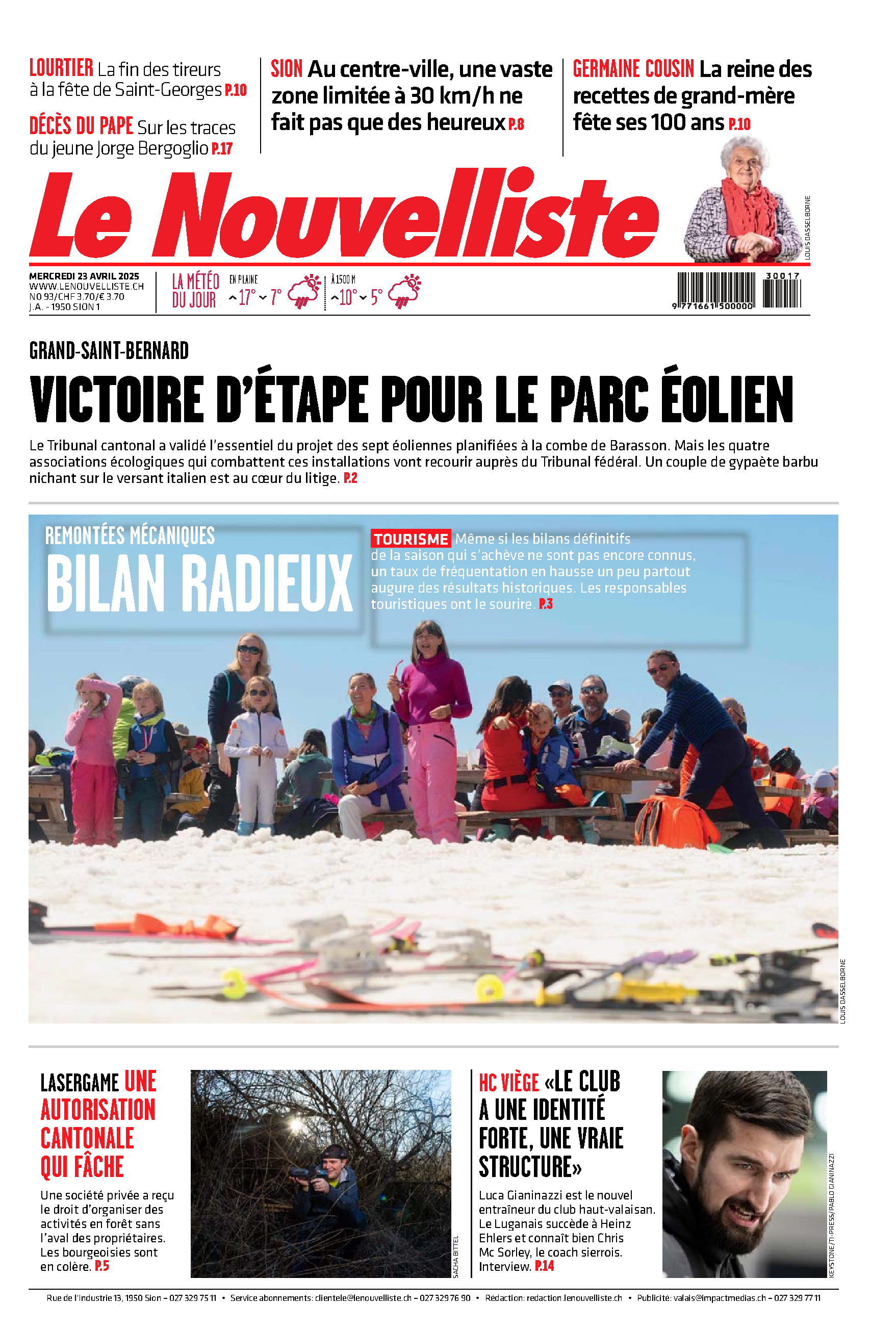 Mercredi 23 avril 2025 Mercredi 23 avril 2025