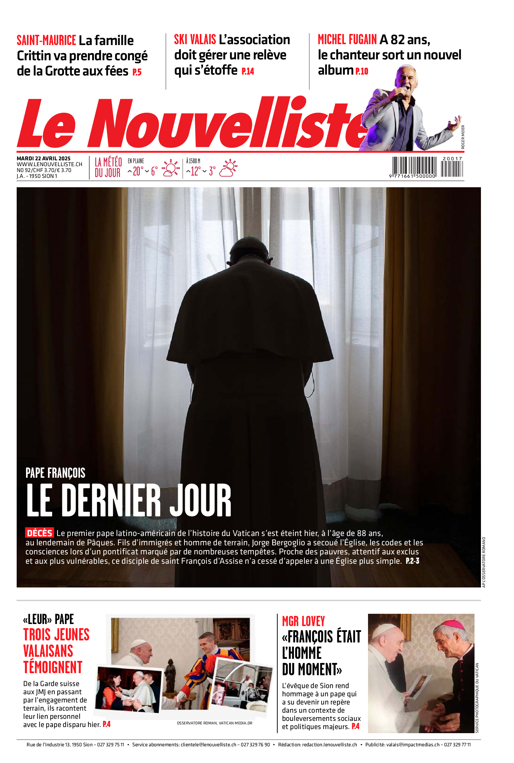 Mardi 22 avril 2025 Mardi 22 avril 2025