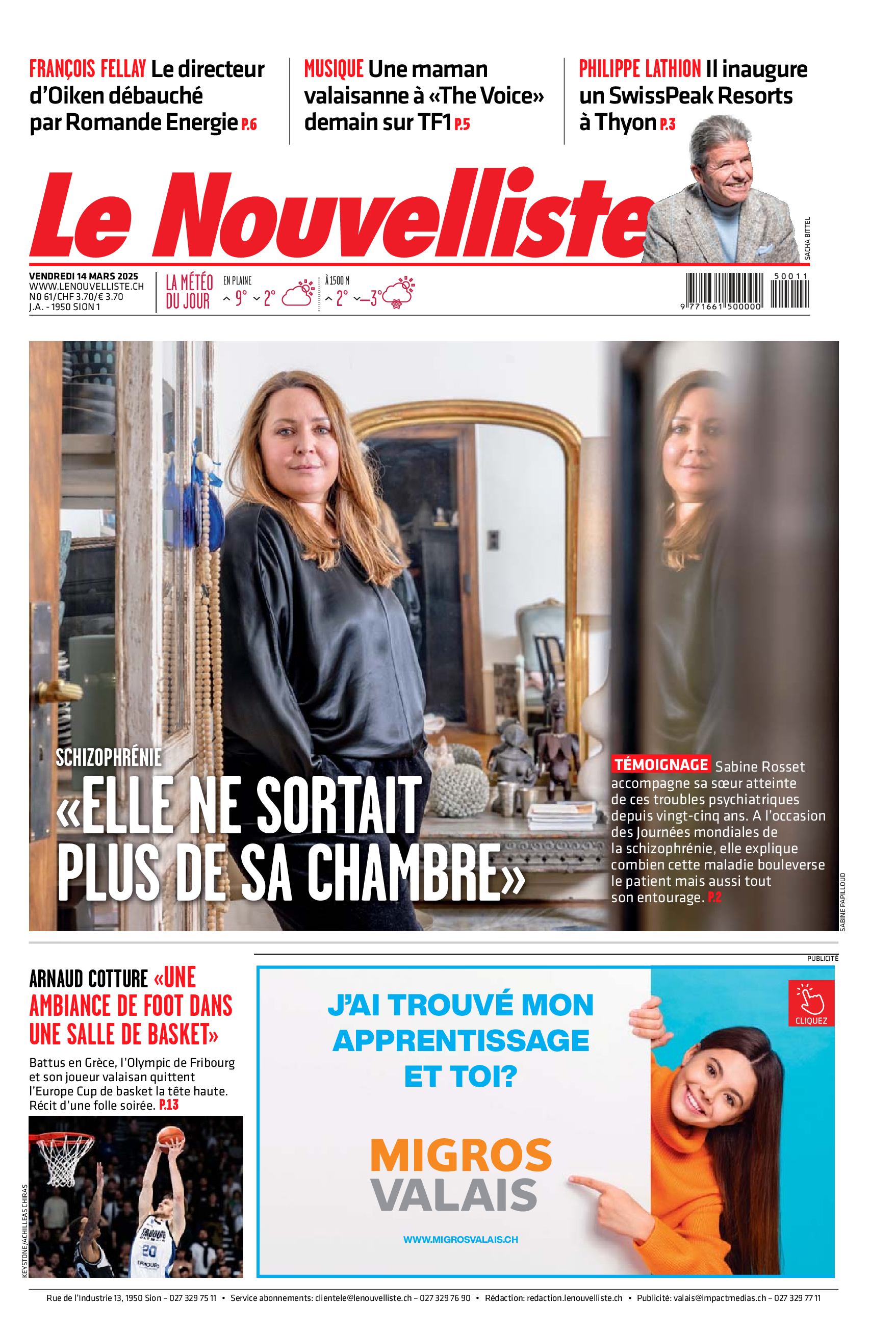 Vendredi 14 mars 2025 Vendredi 14 mars 2025