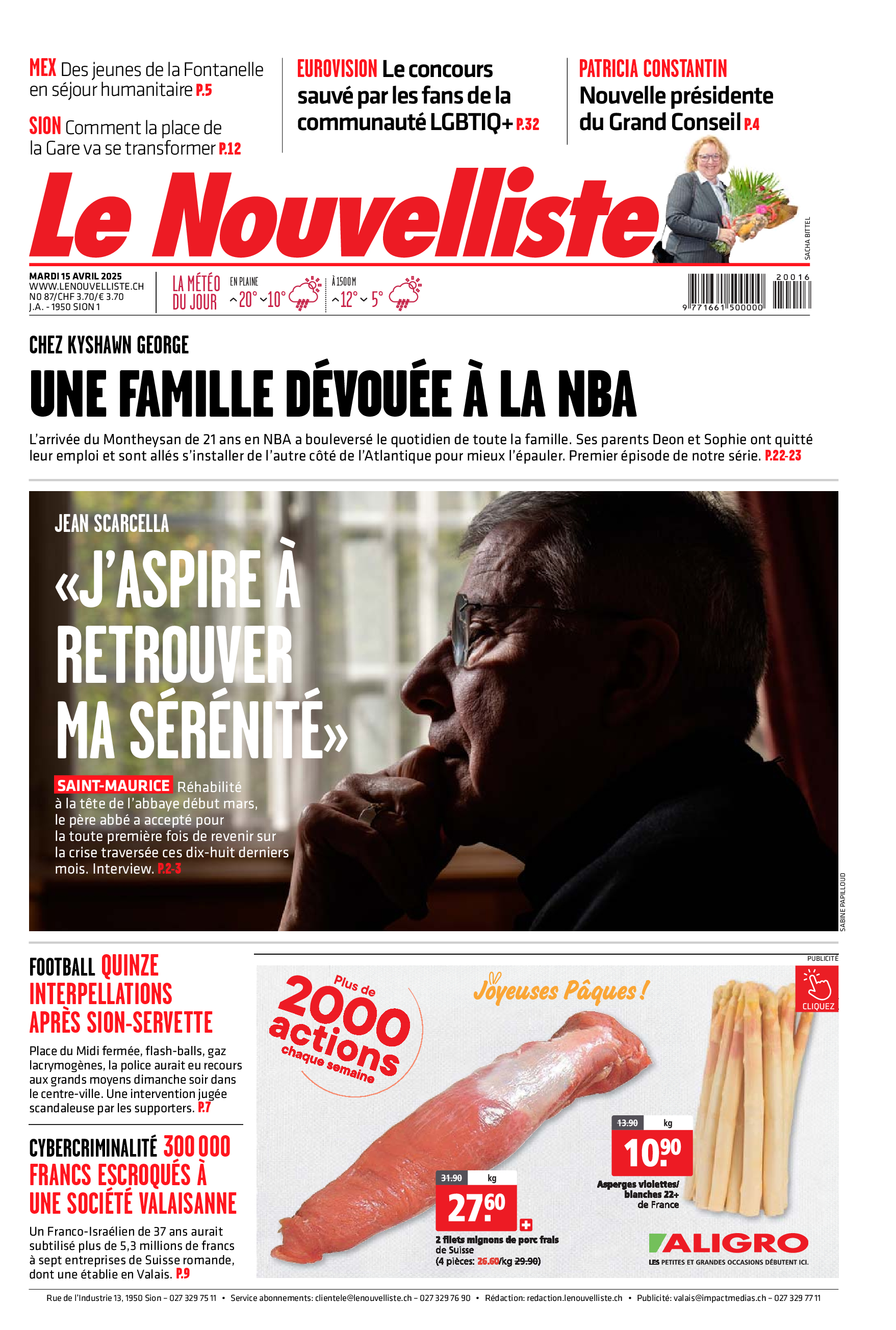 Mardi 15 avril 2025 Mardi 15 avril 2025