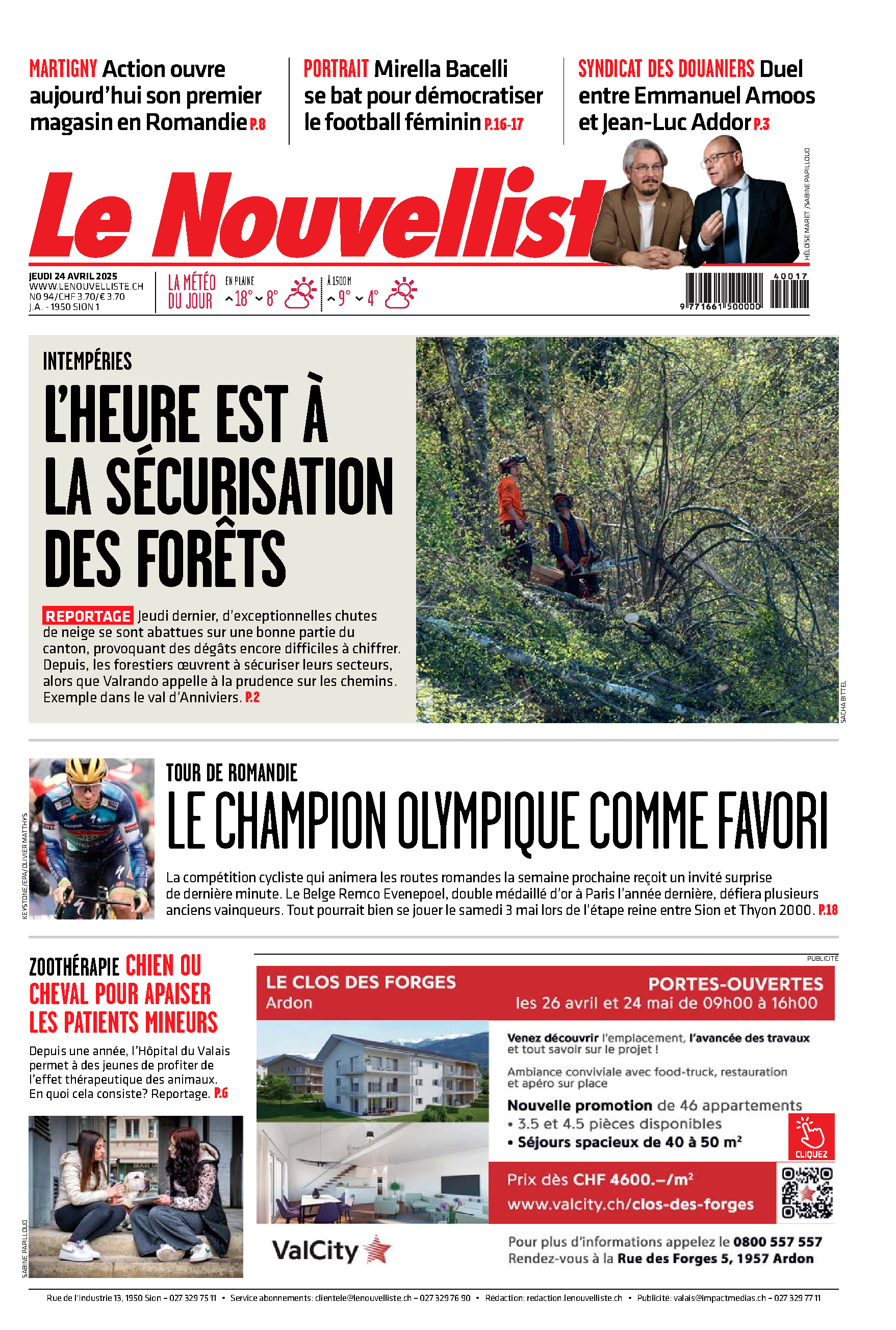 Jeudi 24 avril 2025 Jeudi 24 avril 2025