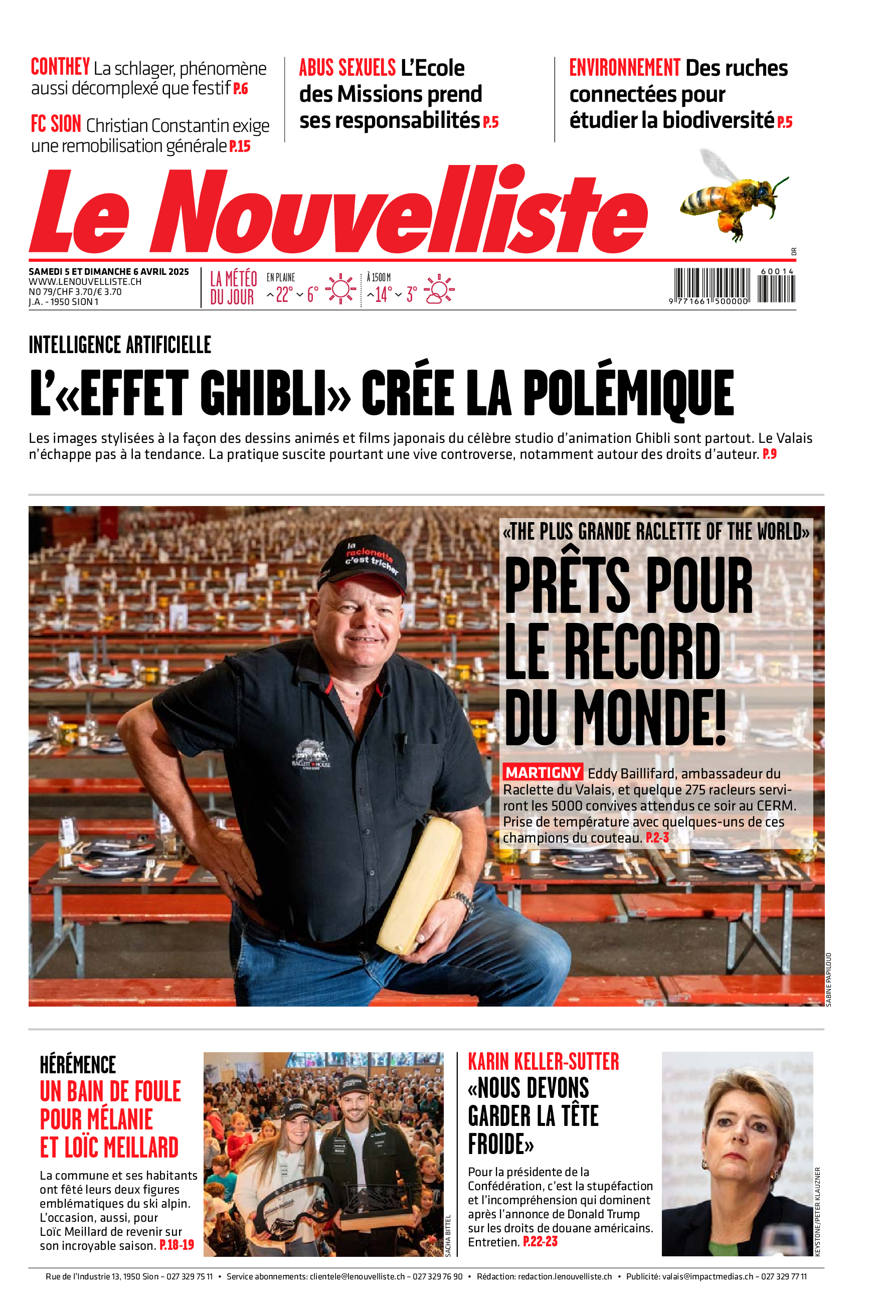 Samedi 5 avril 2025 Samedi 5 avril 2025