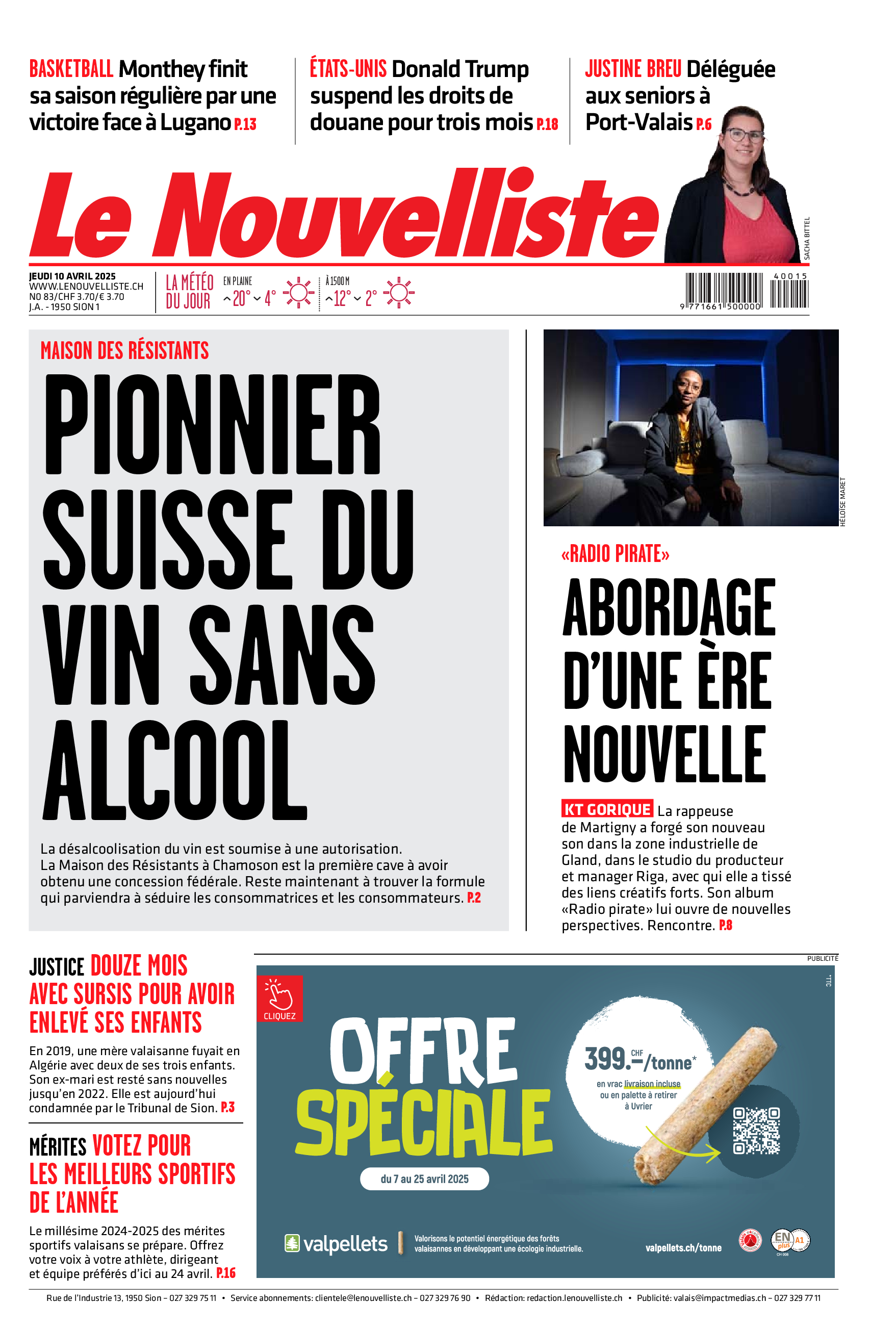Jeudi 10 avril 2025 Jeudi 10 avril 2025