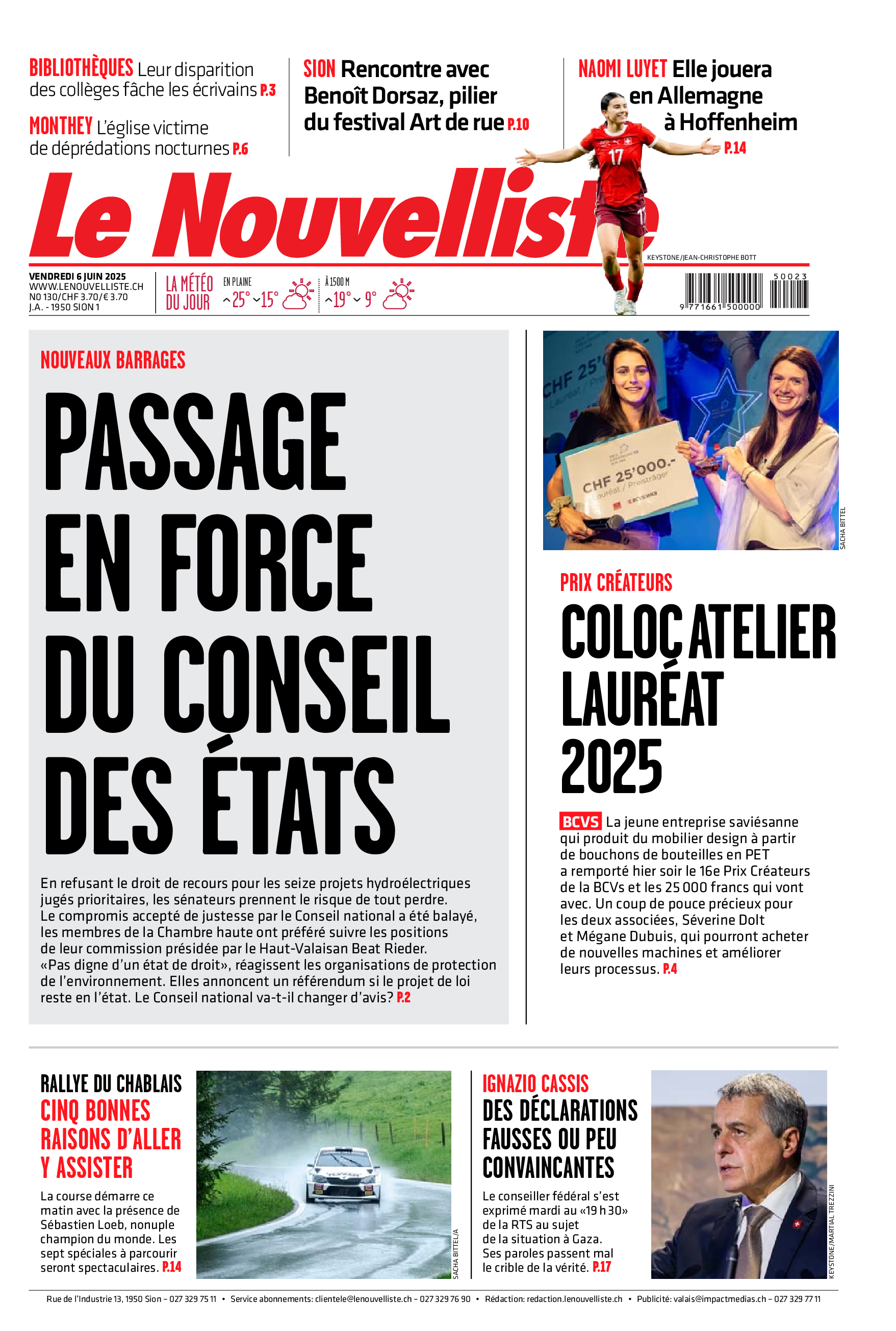 Vendredi 6 juin 2025 Vendredi 6 juin 2025