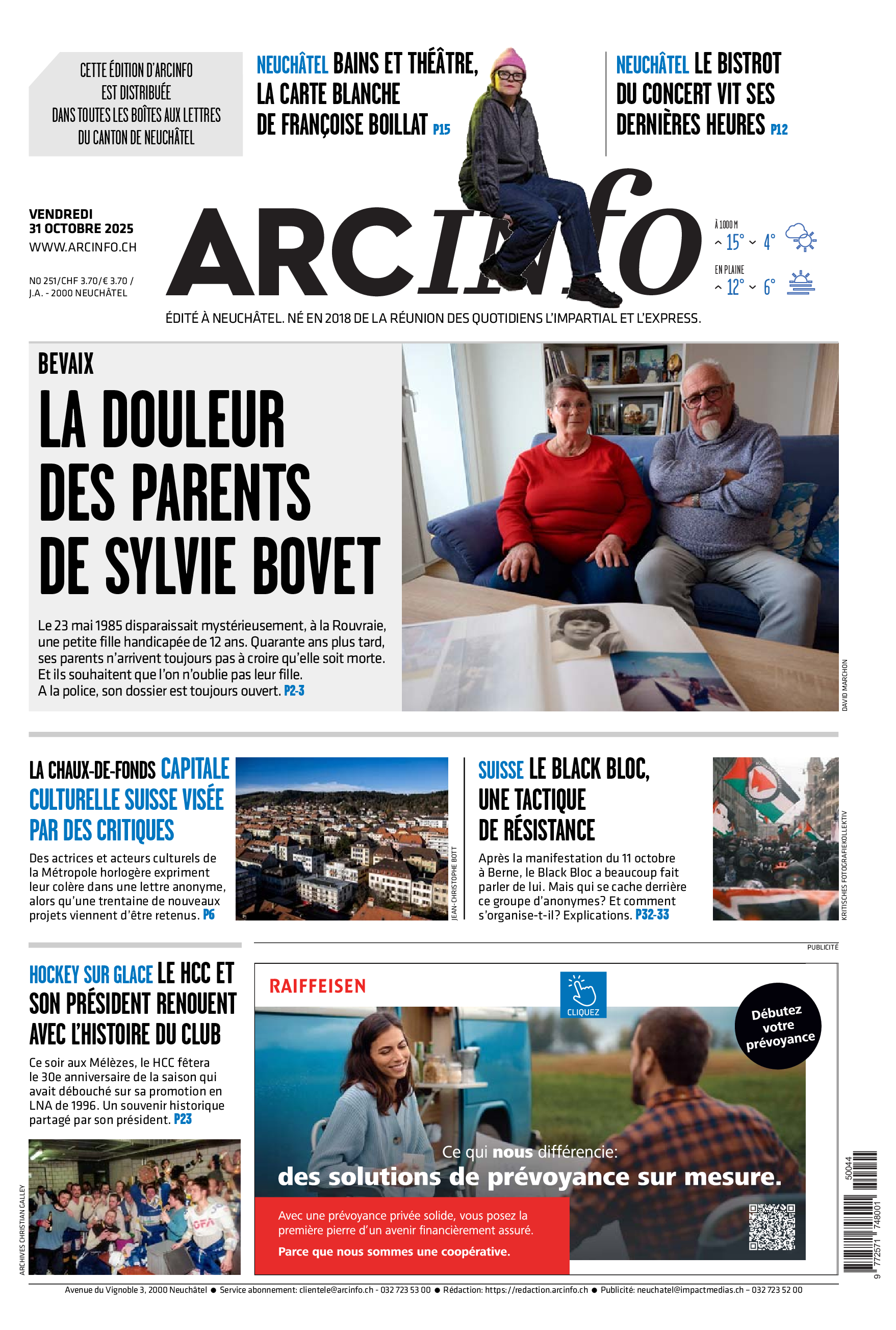 Vendredi 31 octobre 2025