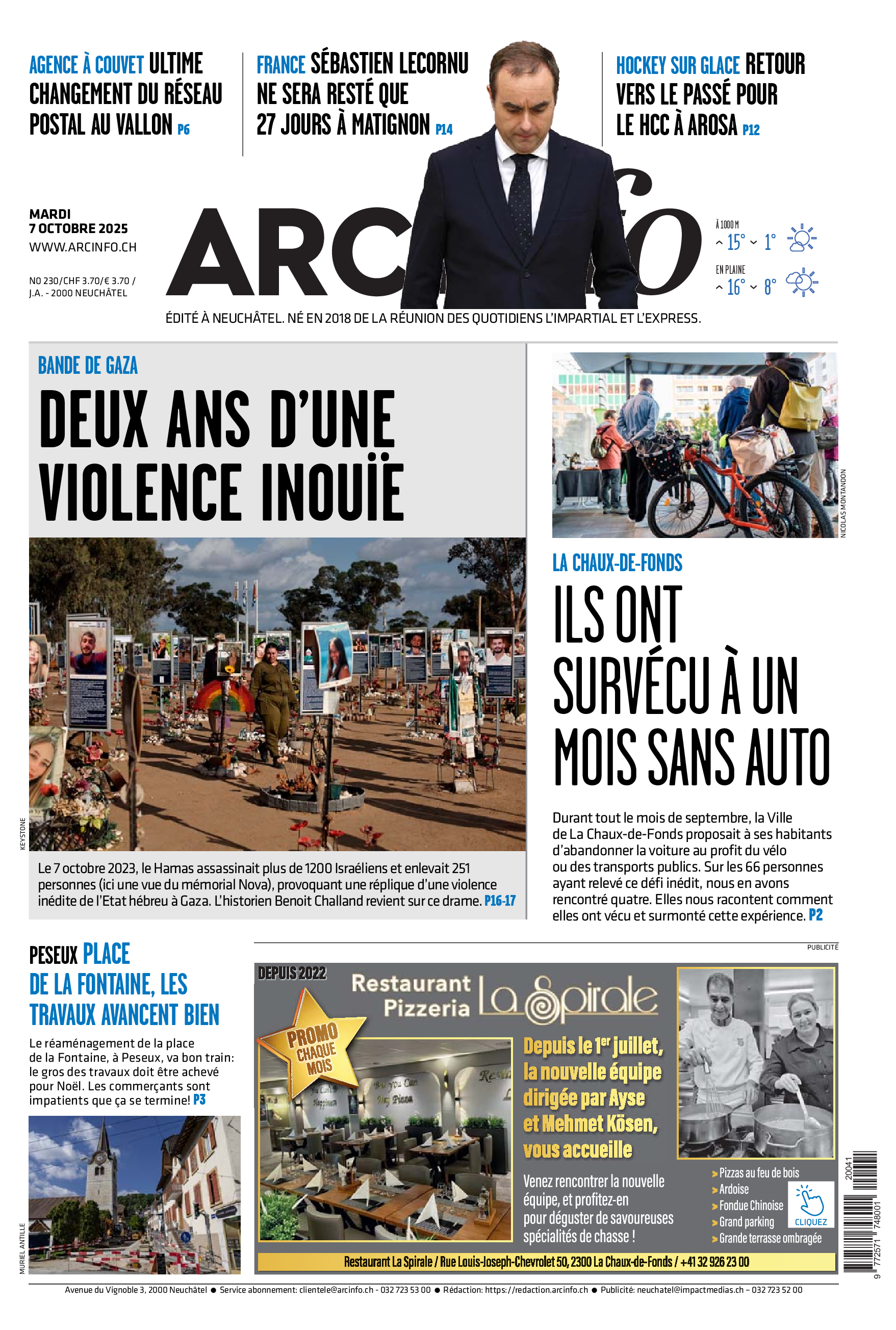  Mardi 7 octobre 2025