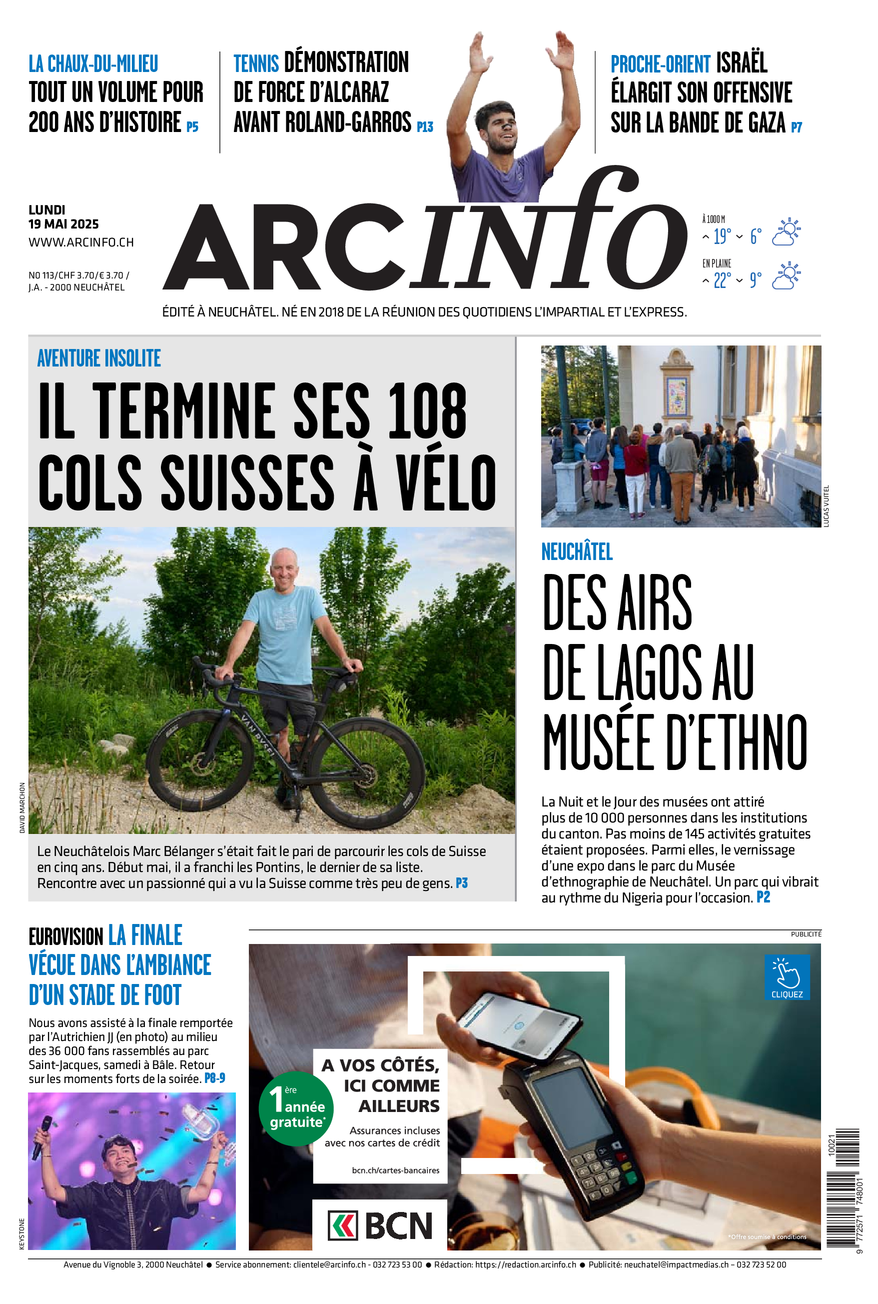 Lundi 19 mai 2025
