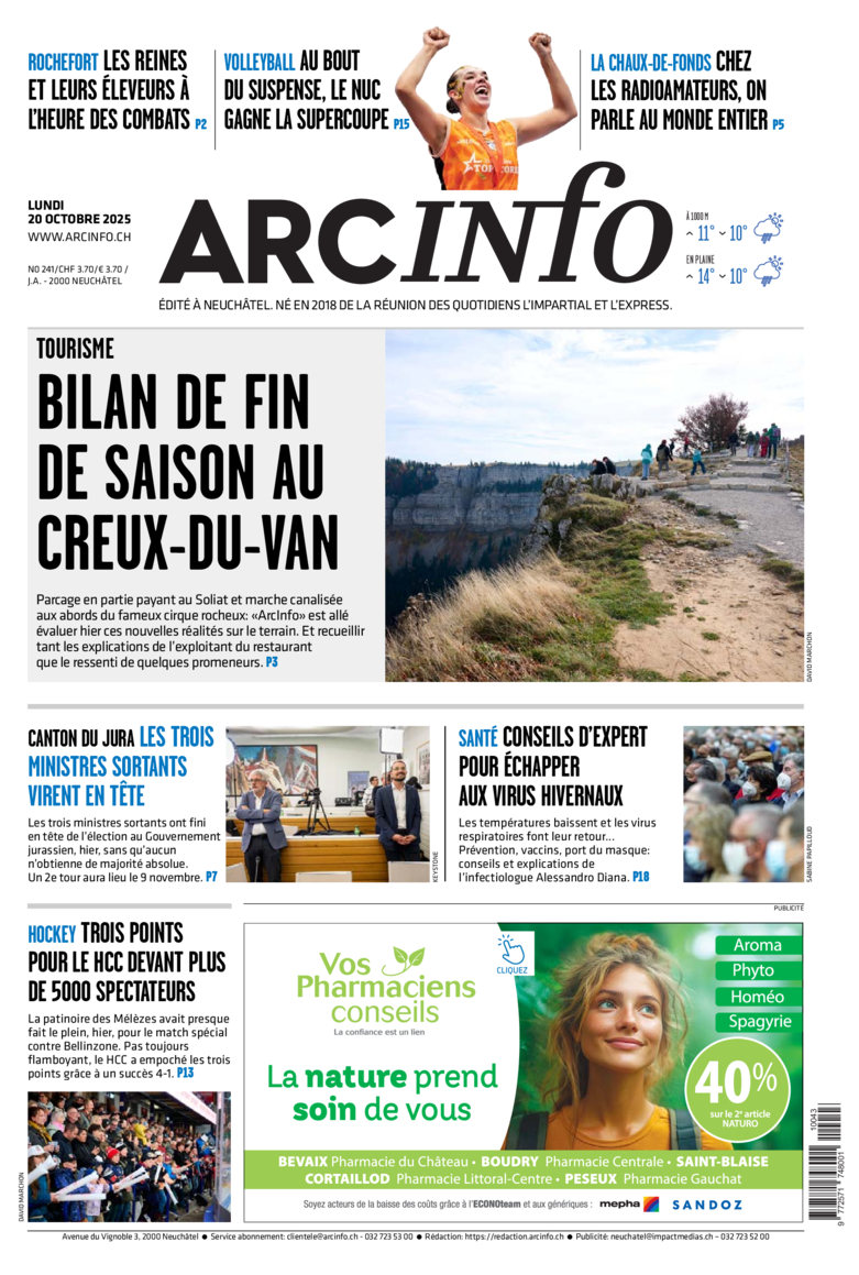 Lundi 20 octobre 2025 Lundi 20 octobre 2025