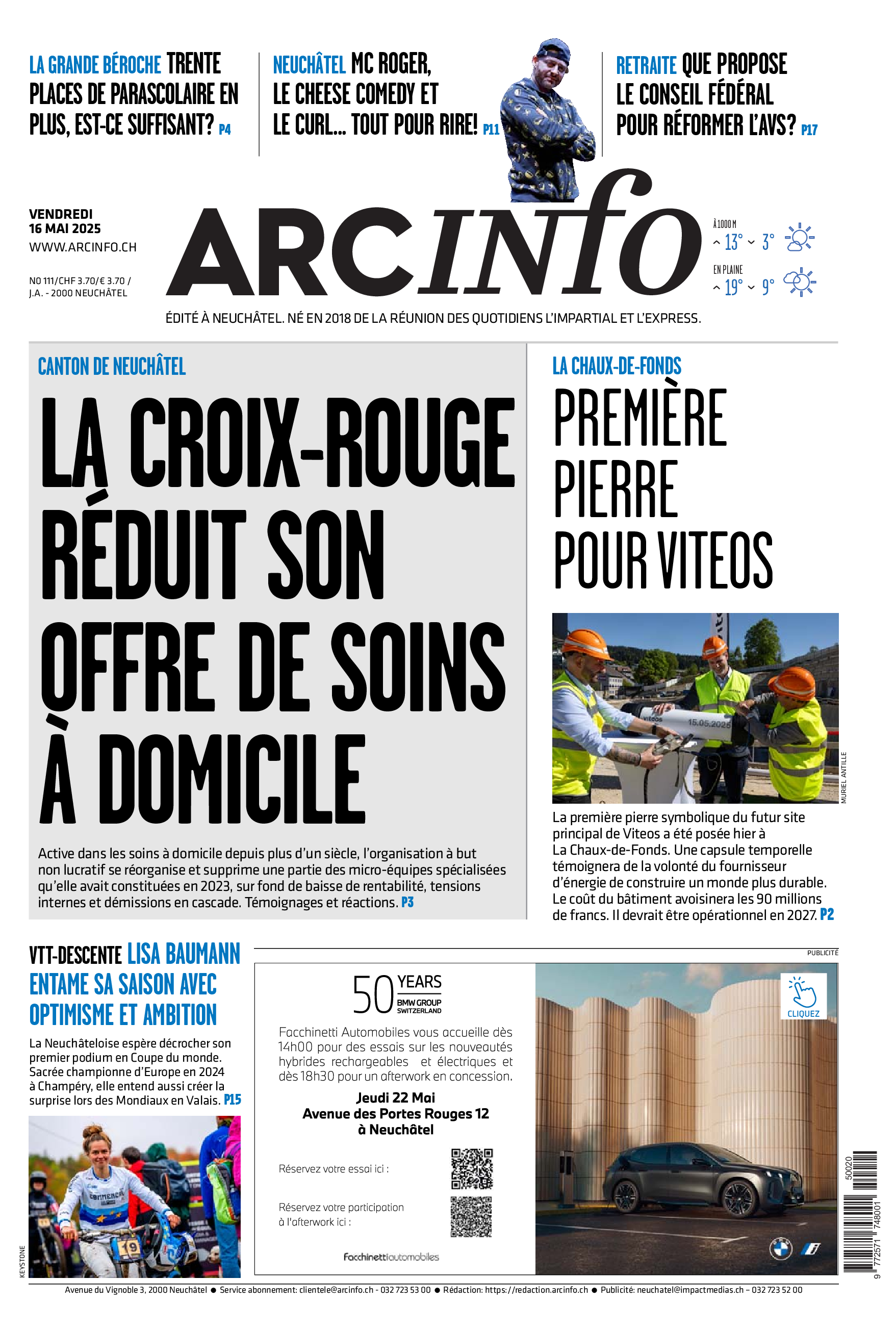 Vendredi 16 mai 2025 Vendredi 16 mai 2025