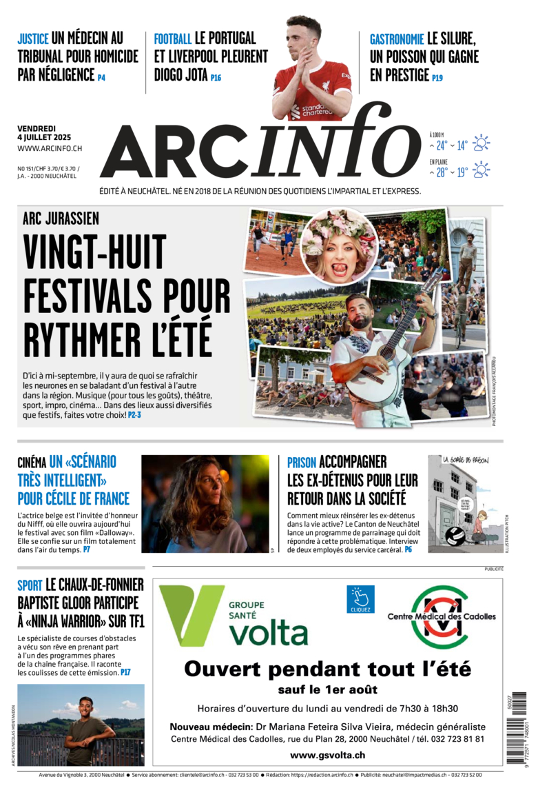 Vendredi 4 juillet 2025 Vendredi 4 juillet 2025