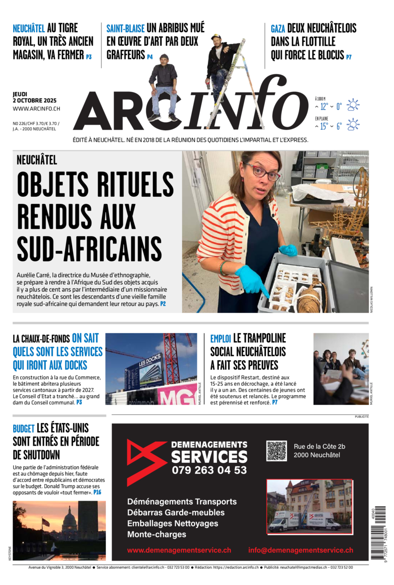 Jeudi 2 octobre 2025