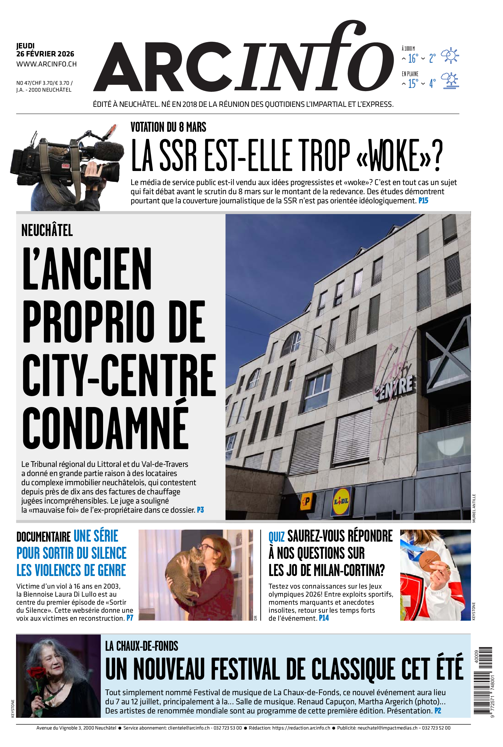  Jeudi 26 février 2026