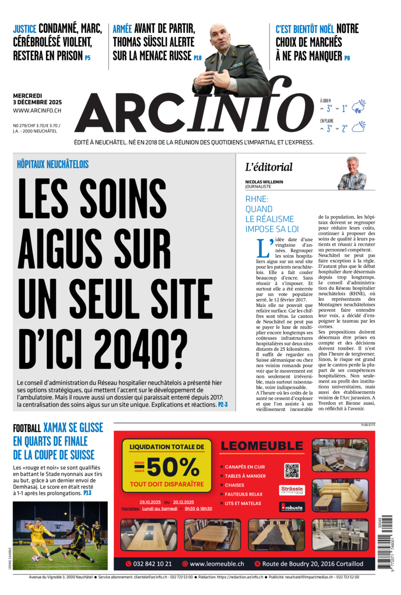 Mercredi 3 décembre 2025
