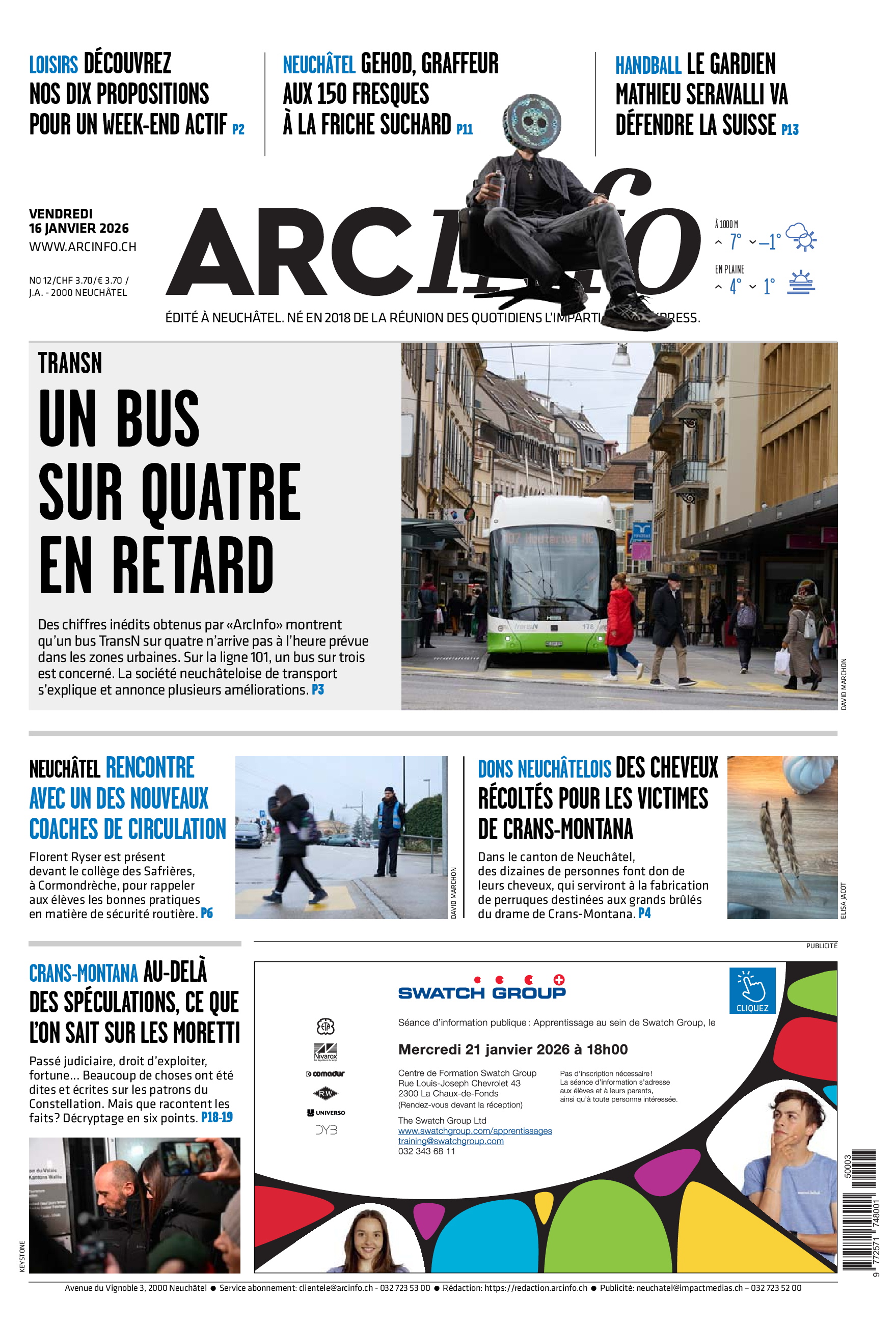  Vendredi 16 janvier 2026