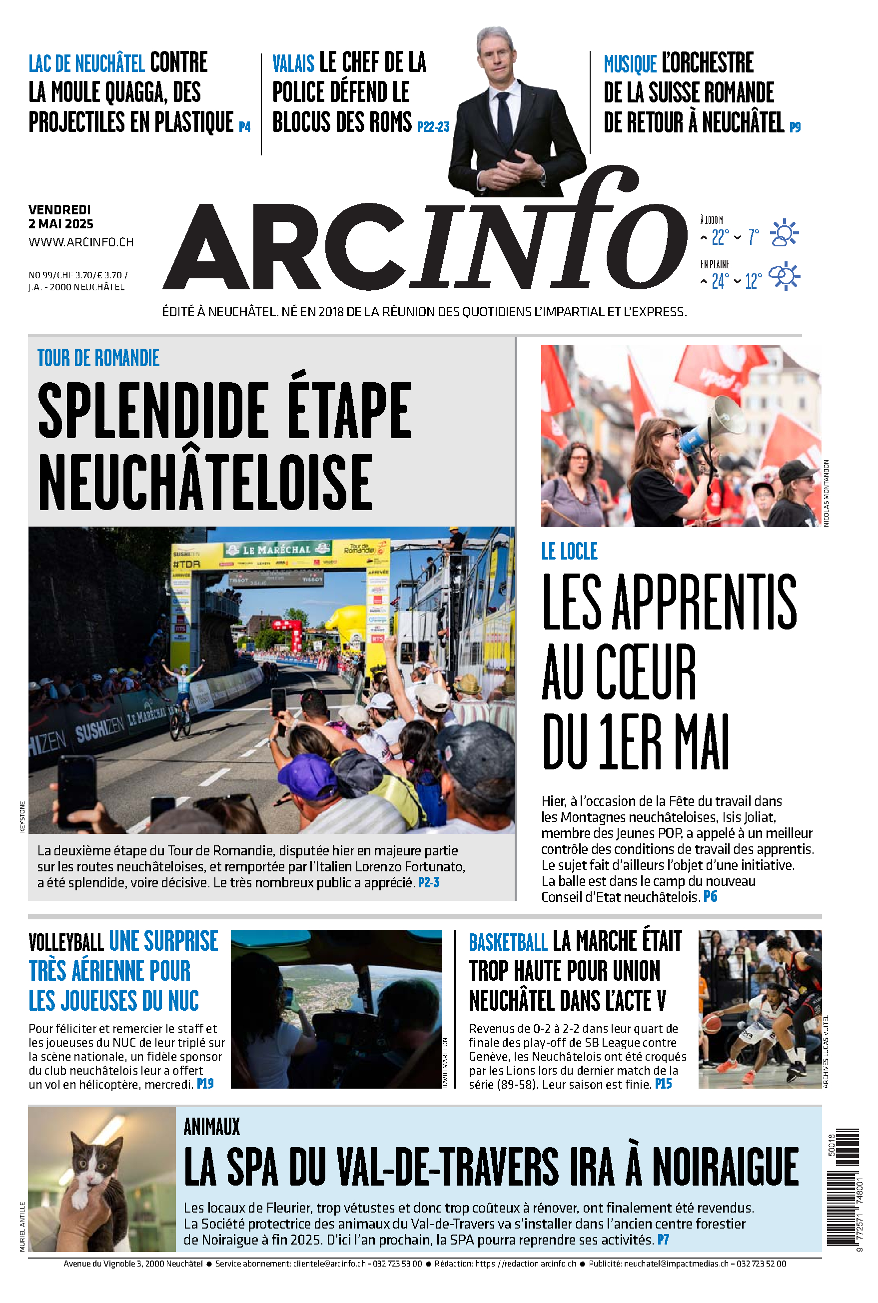 Vendredi 2 mai 2025
