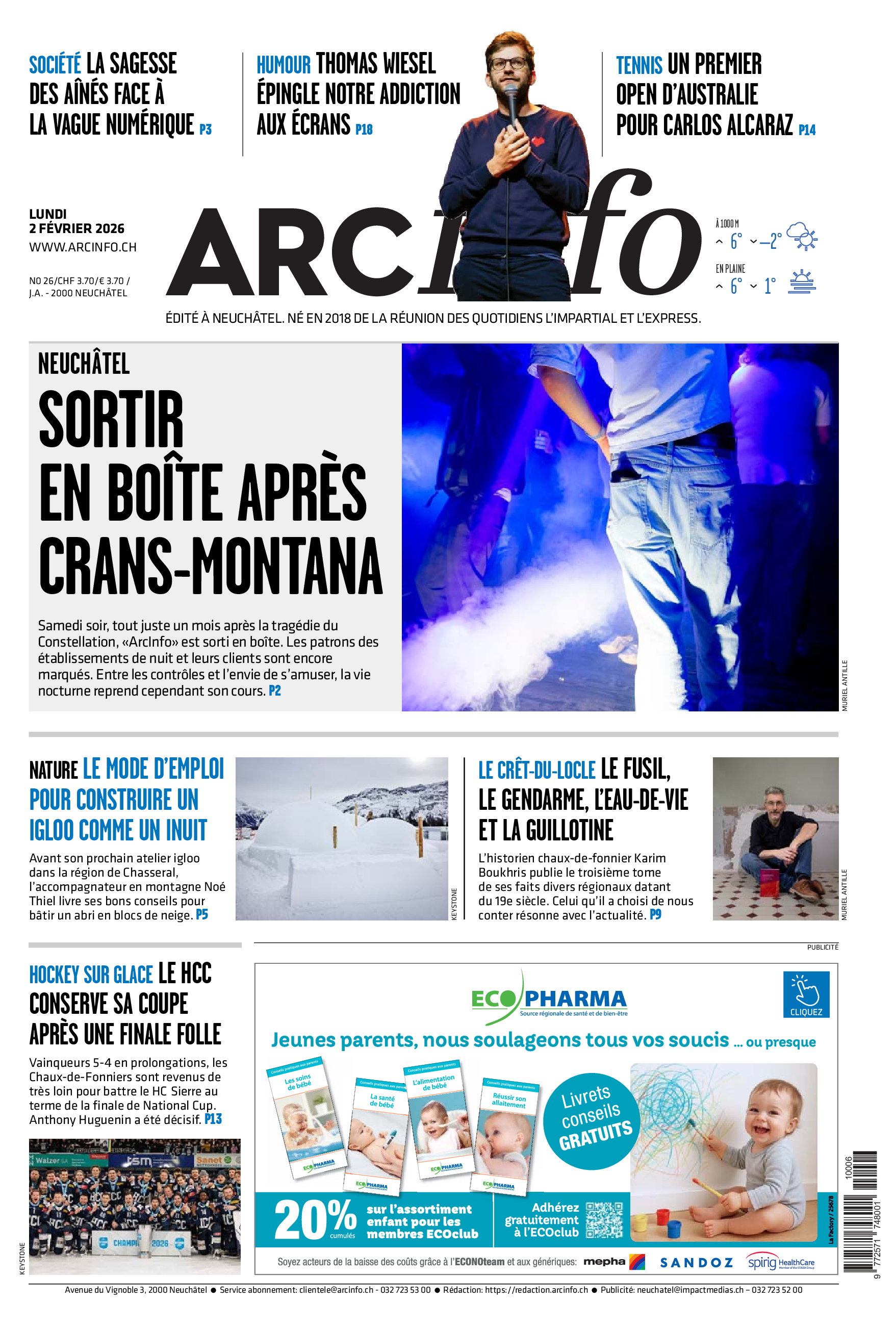  Lundi 2 février 2026