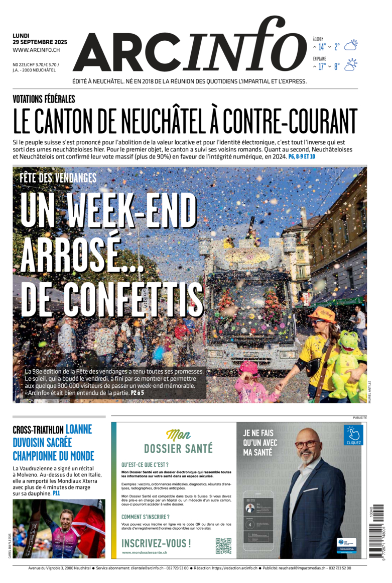 Lundi 29 septembre 2025