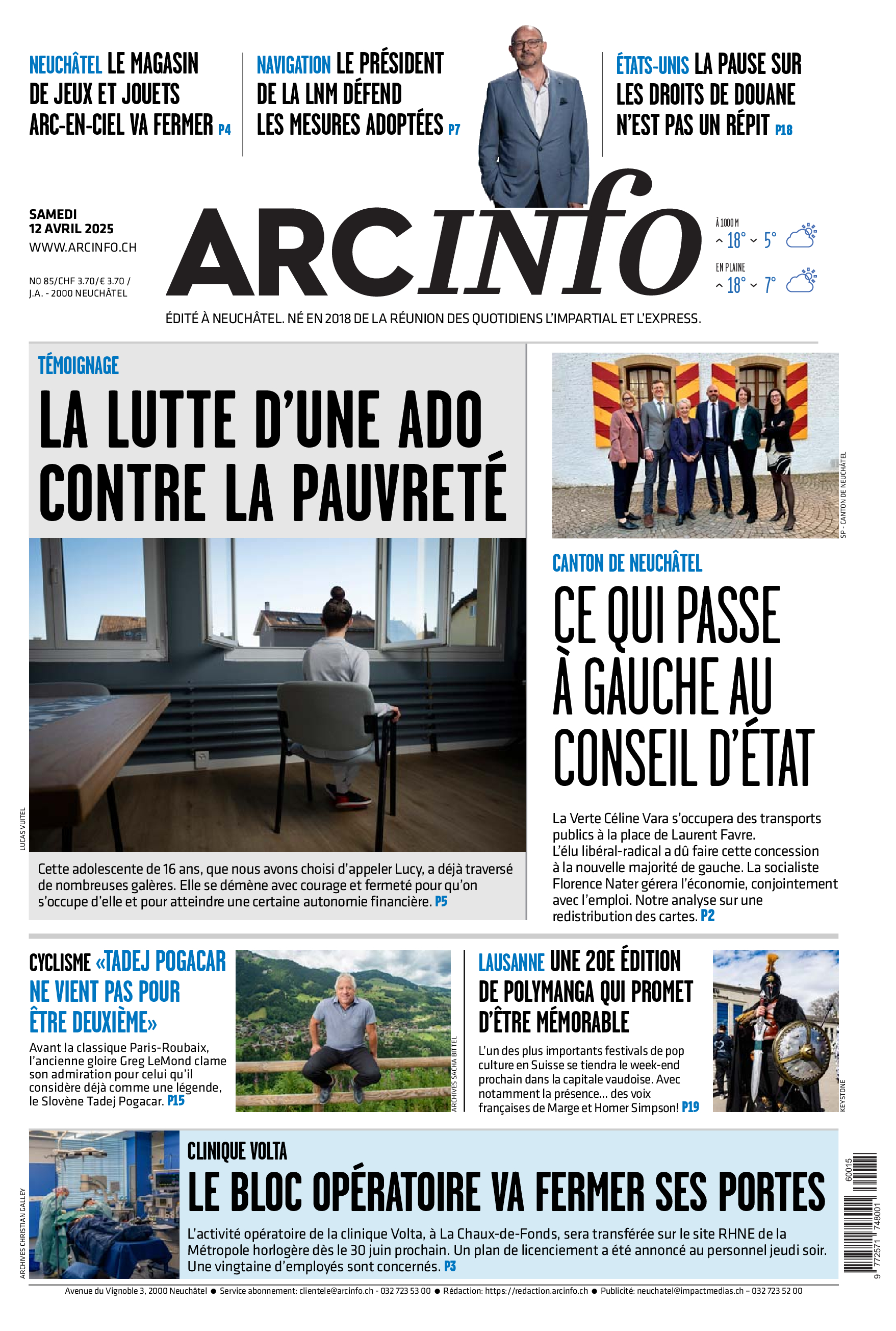 Samedi 12 avril 2025 Samedi 12 avril 2025