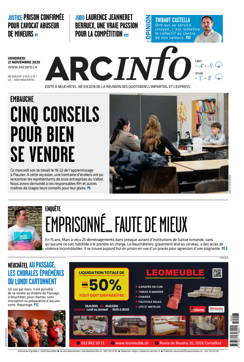 Vendredi 21 novembre 2025