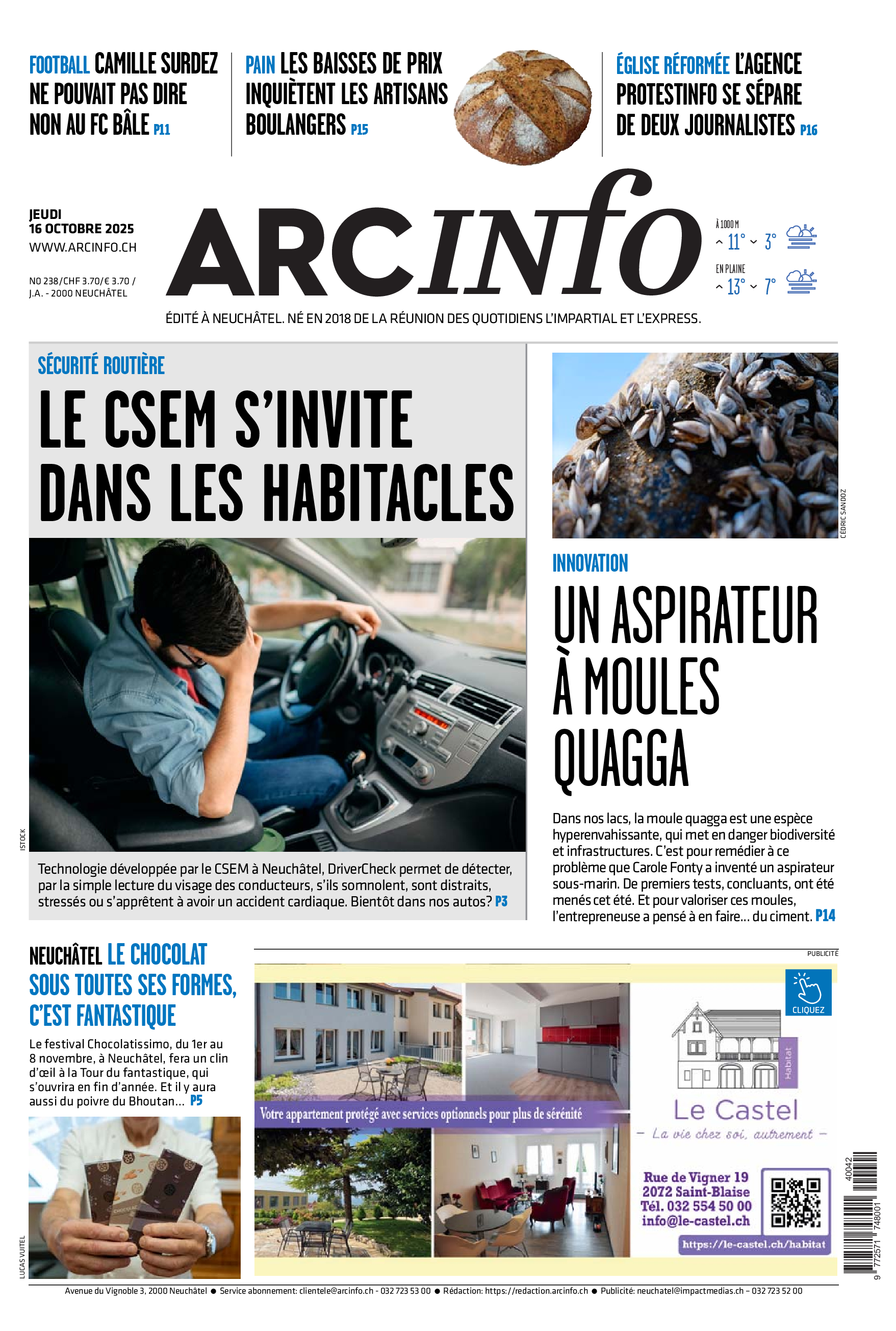 Jeudi 16 octobre 2025