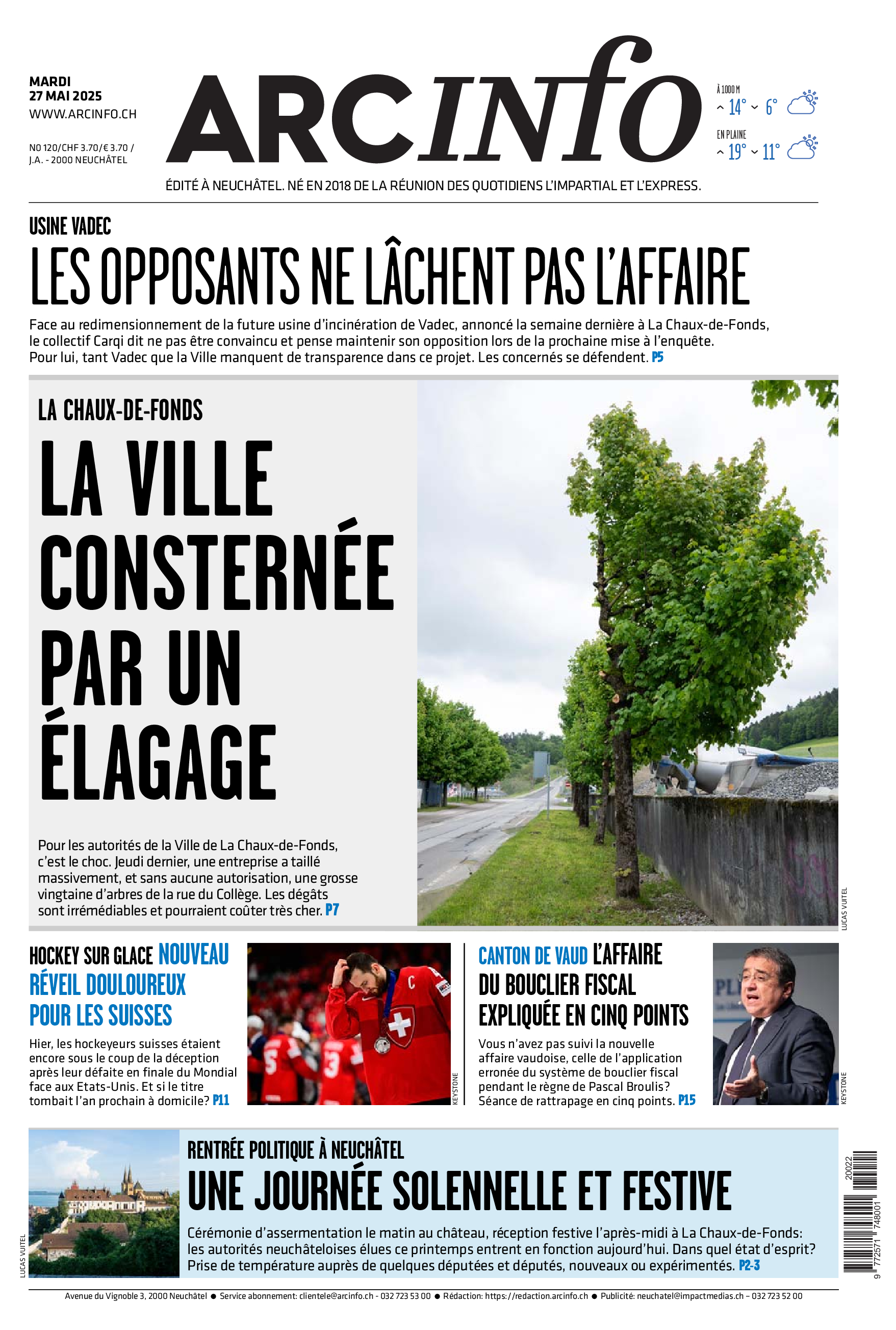 Mardi 27 mai 2025