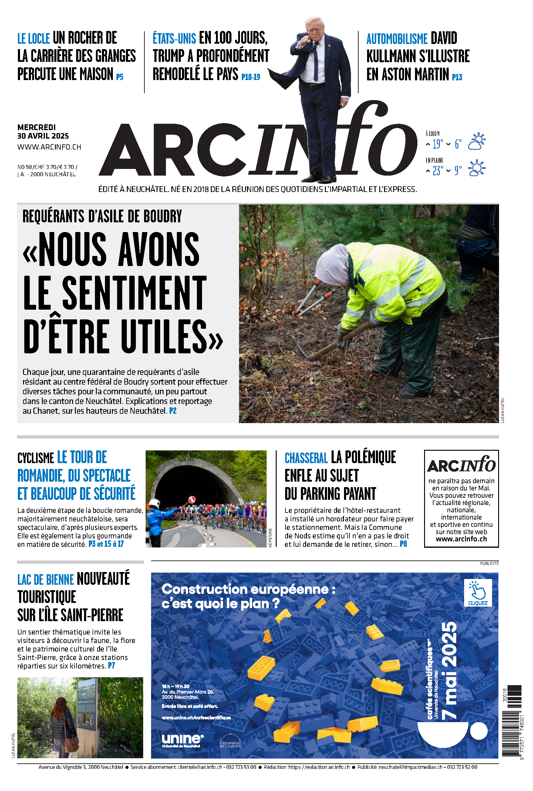 Mercredi 30 avril 2025 Mercredi 30 avril 2025