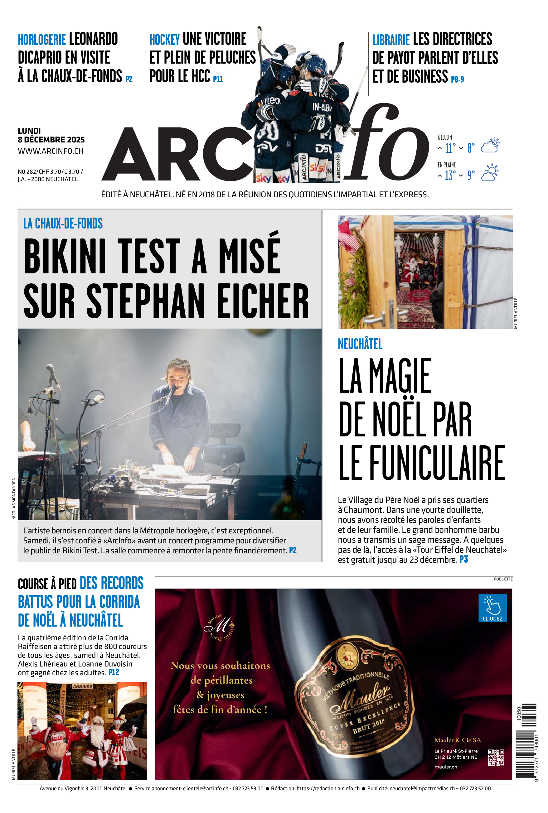  Lundi 8 décembre 2025