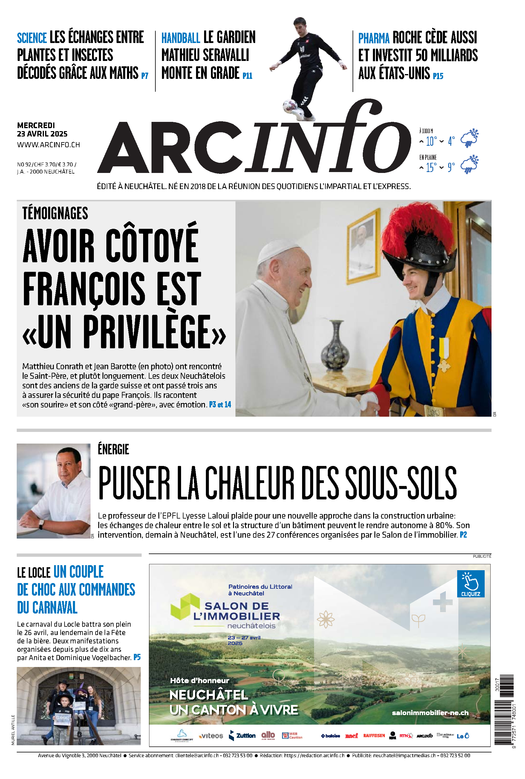 Mercredi 23 avril 2025 Mercredi 23 avril 2025