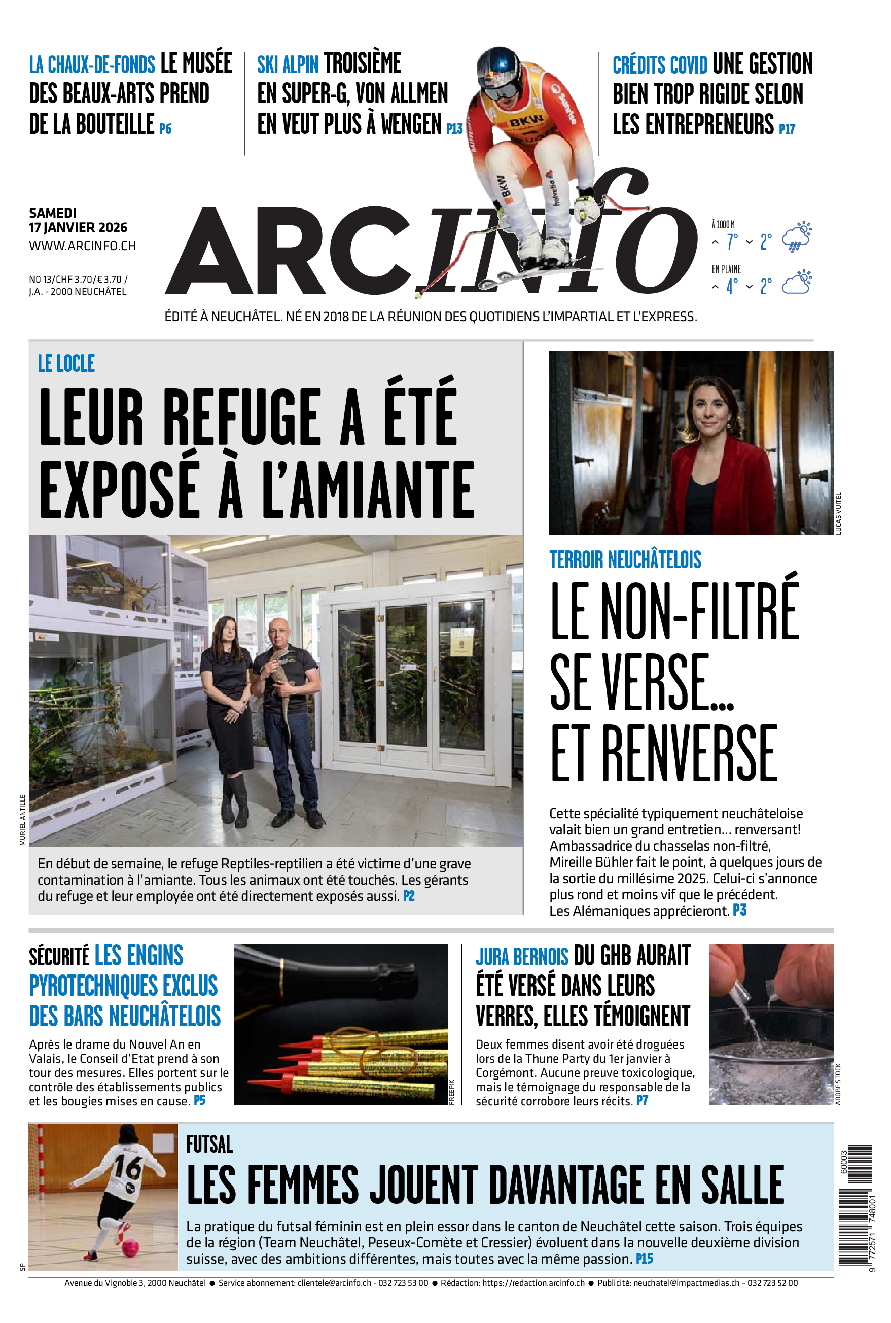  Samedi 17 janvier 2026