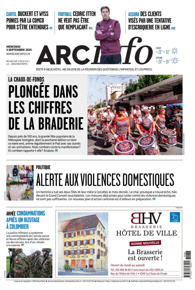 Mercredi 3 septembre 2025 Mercredi 3 septembre 2025