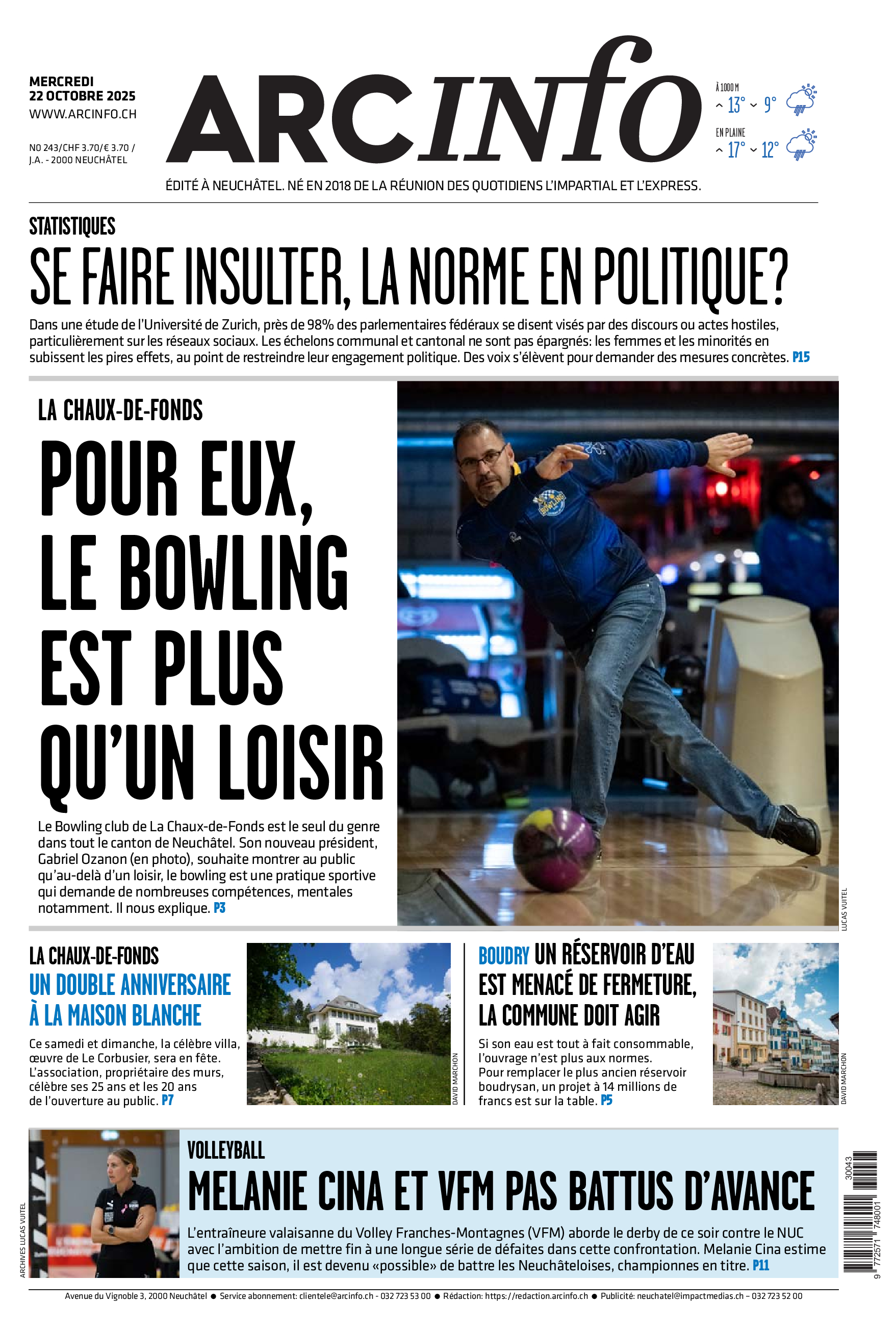 Mercredi 22 octobre 2025