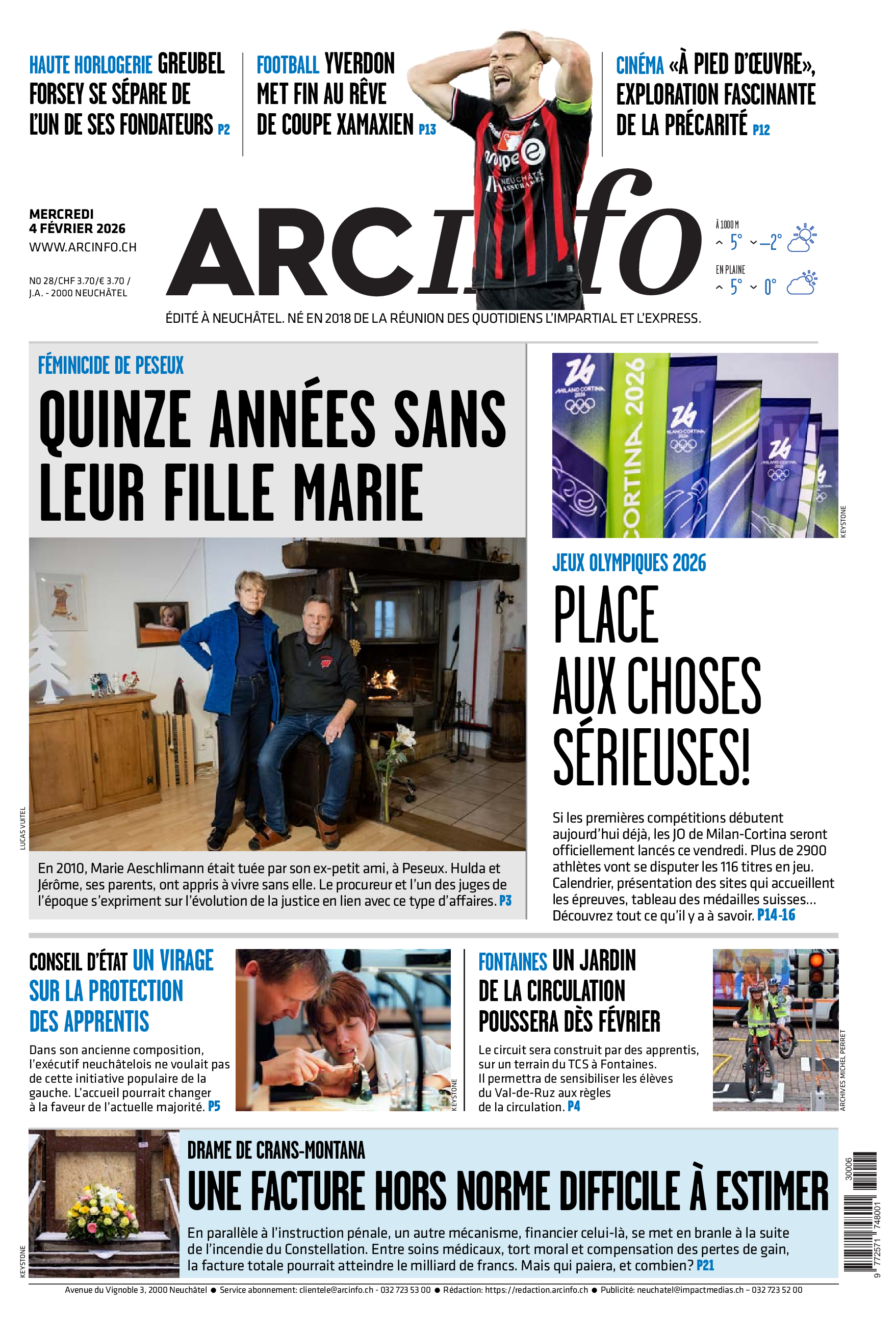  Mercredi 4 février 2026