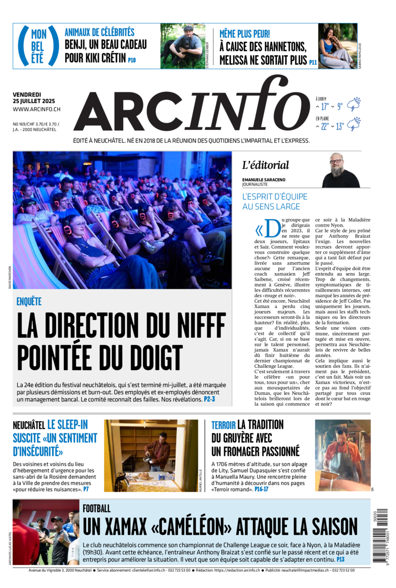Vendredi 25 juillet 2025 Vendredi 25 juillet 2025