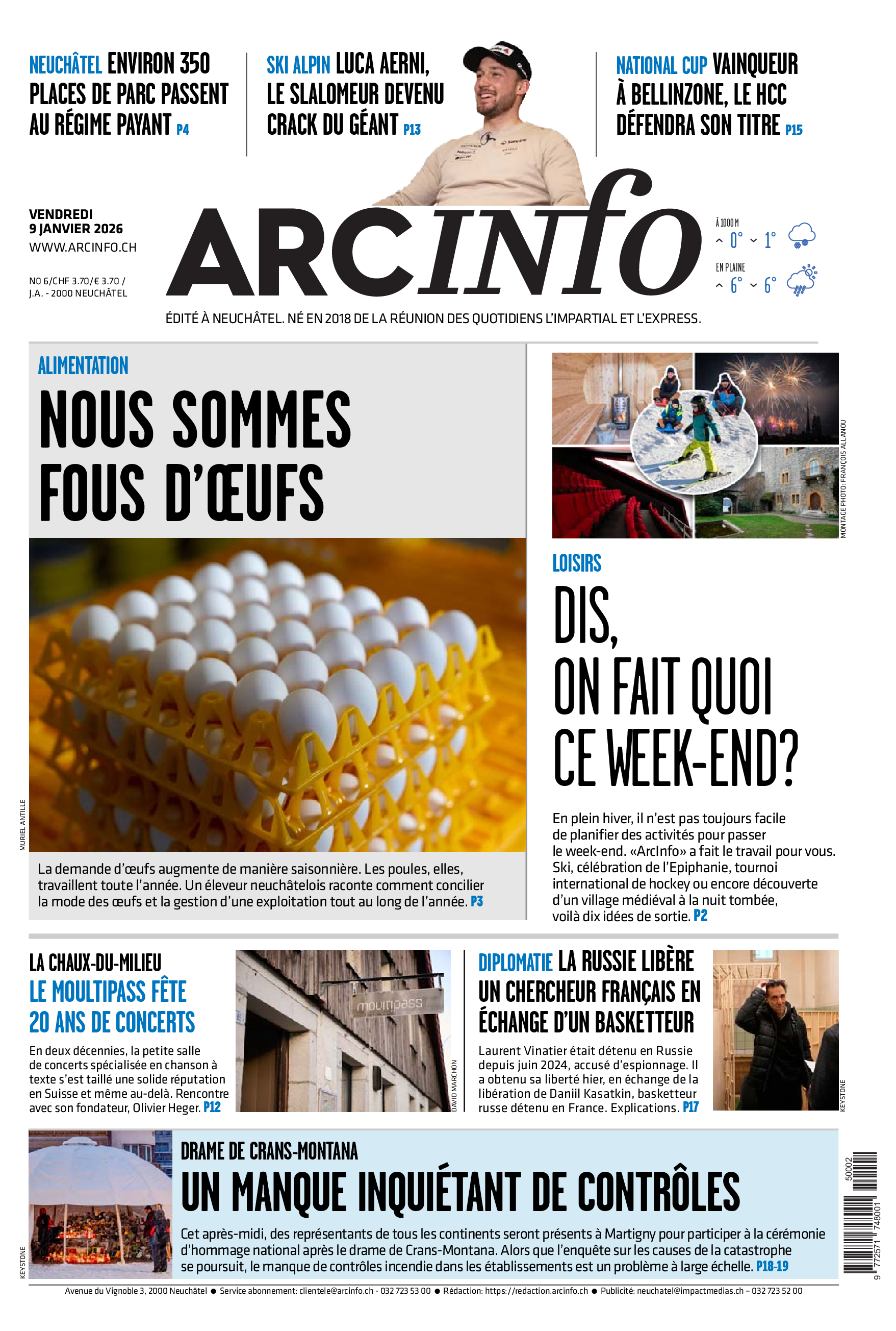  Vendredi 9 janvier 2026