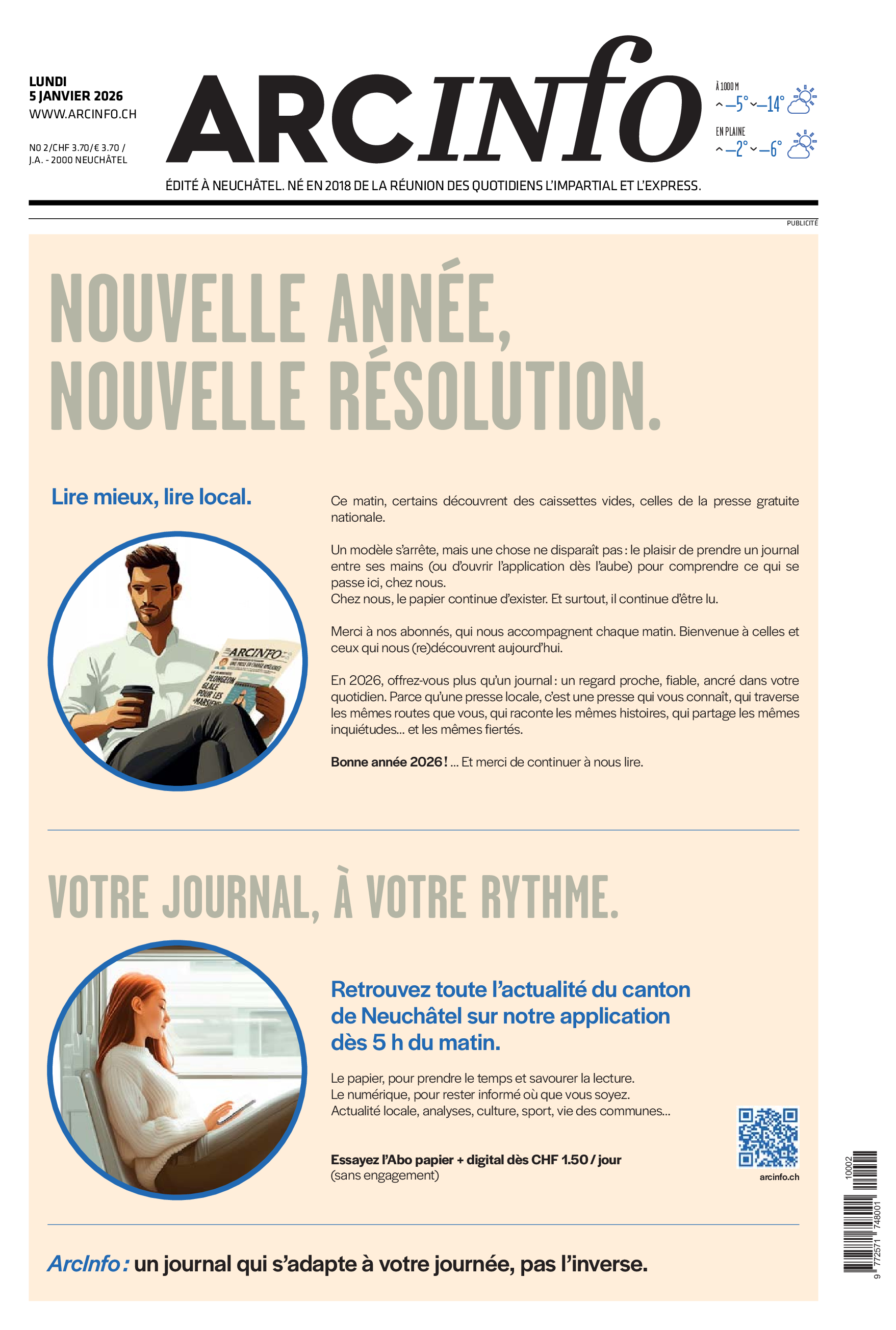  Lundi 5 janvier 2026