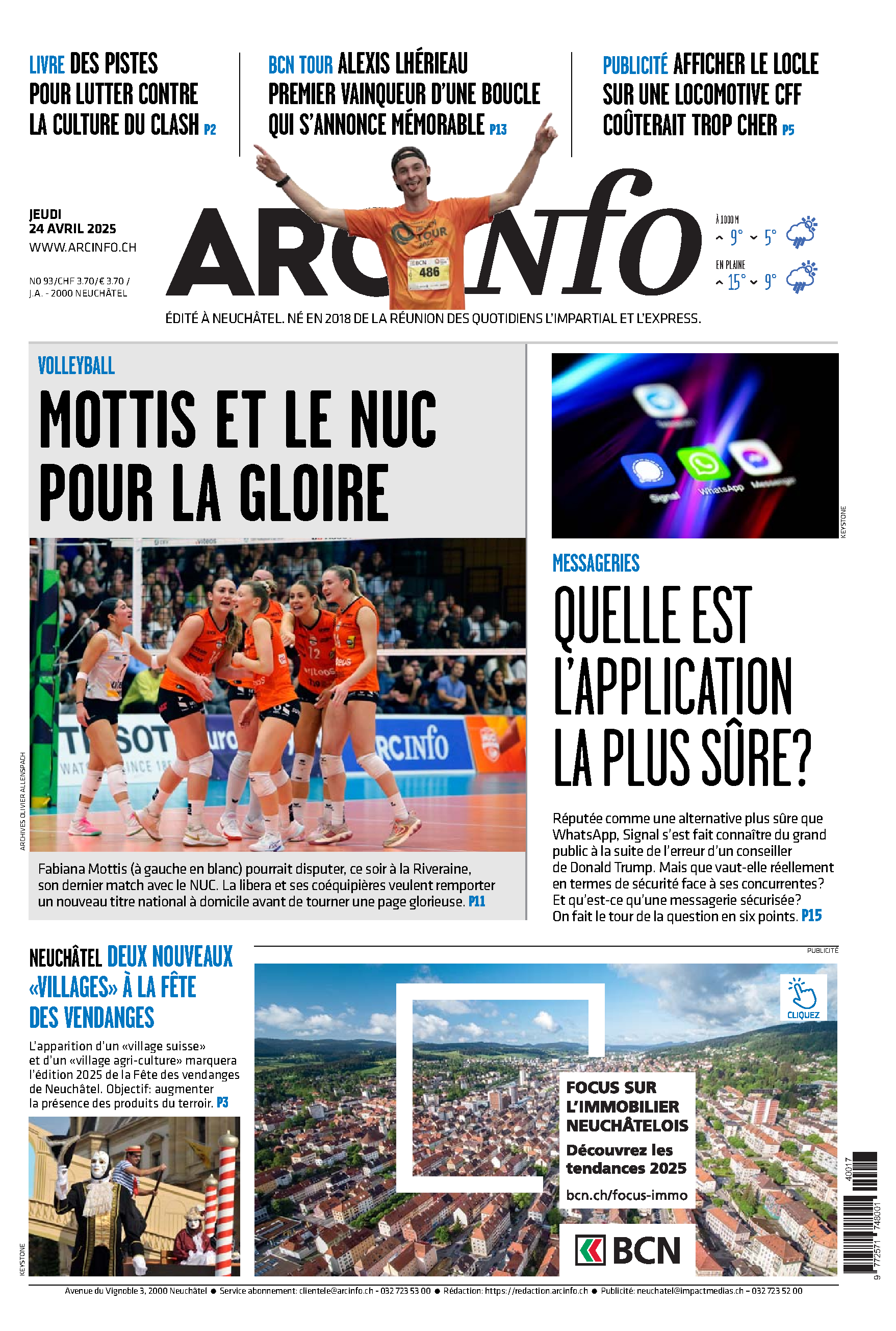 Jeudi 24 avril 2025 Jeudi 24 avril 2025