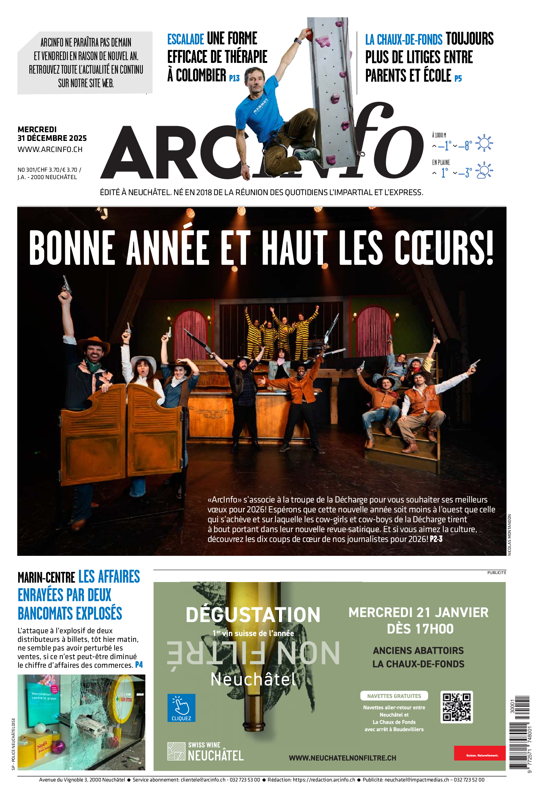  Mercredi 31 décembre 2025