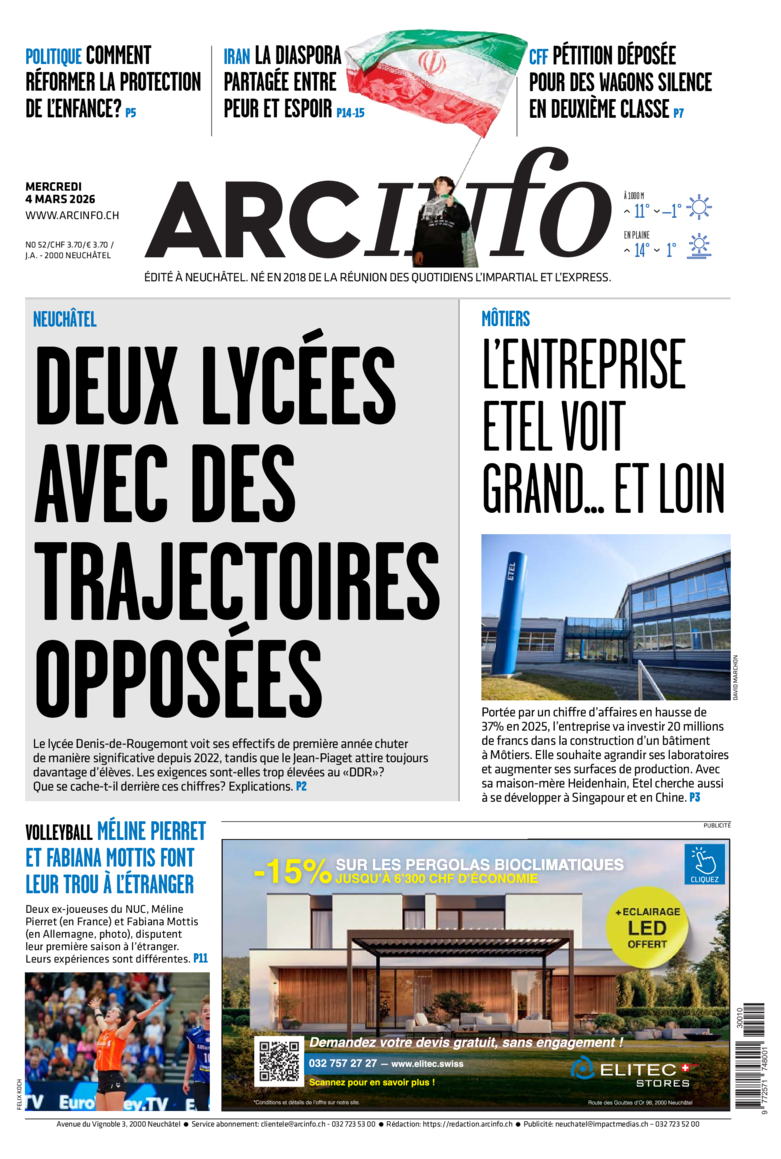 Mercredi 4 mars 2026