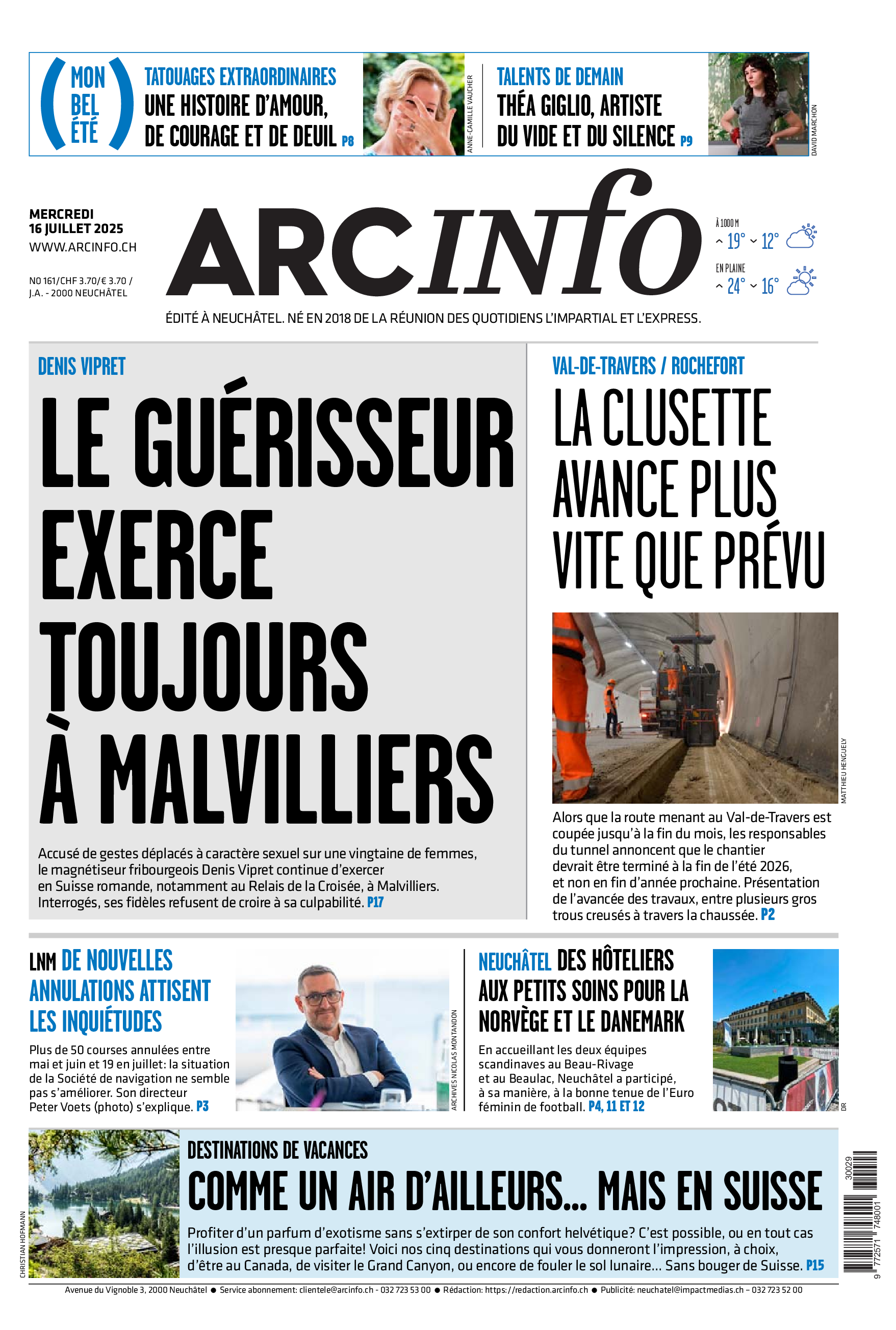 Mercredi 16 juillet 2025