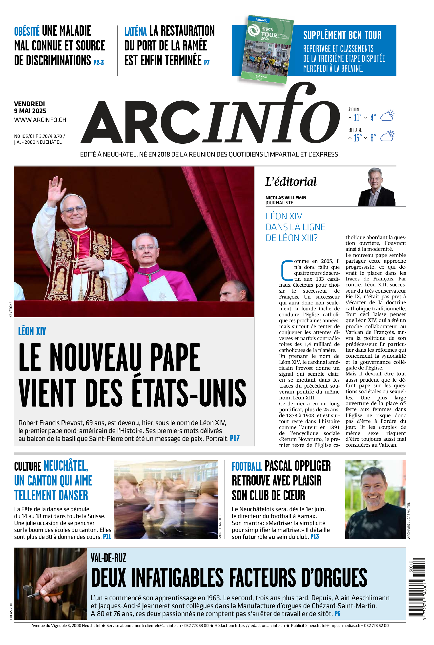Vendredi 9 mai 2025
