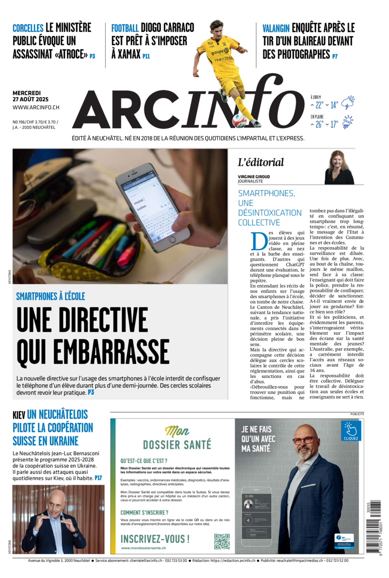 Mercredi 27 août 2025 Mercredi 27 août 2025
